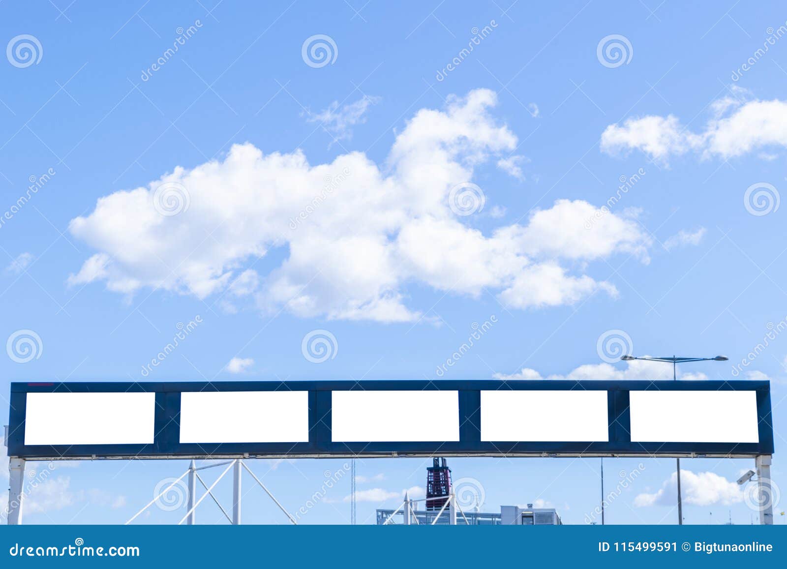 Download Blank White Billboard On City Street. In The Background ...
