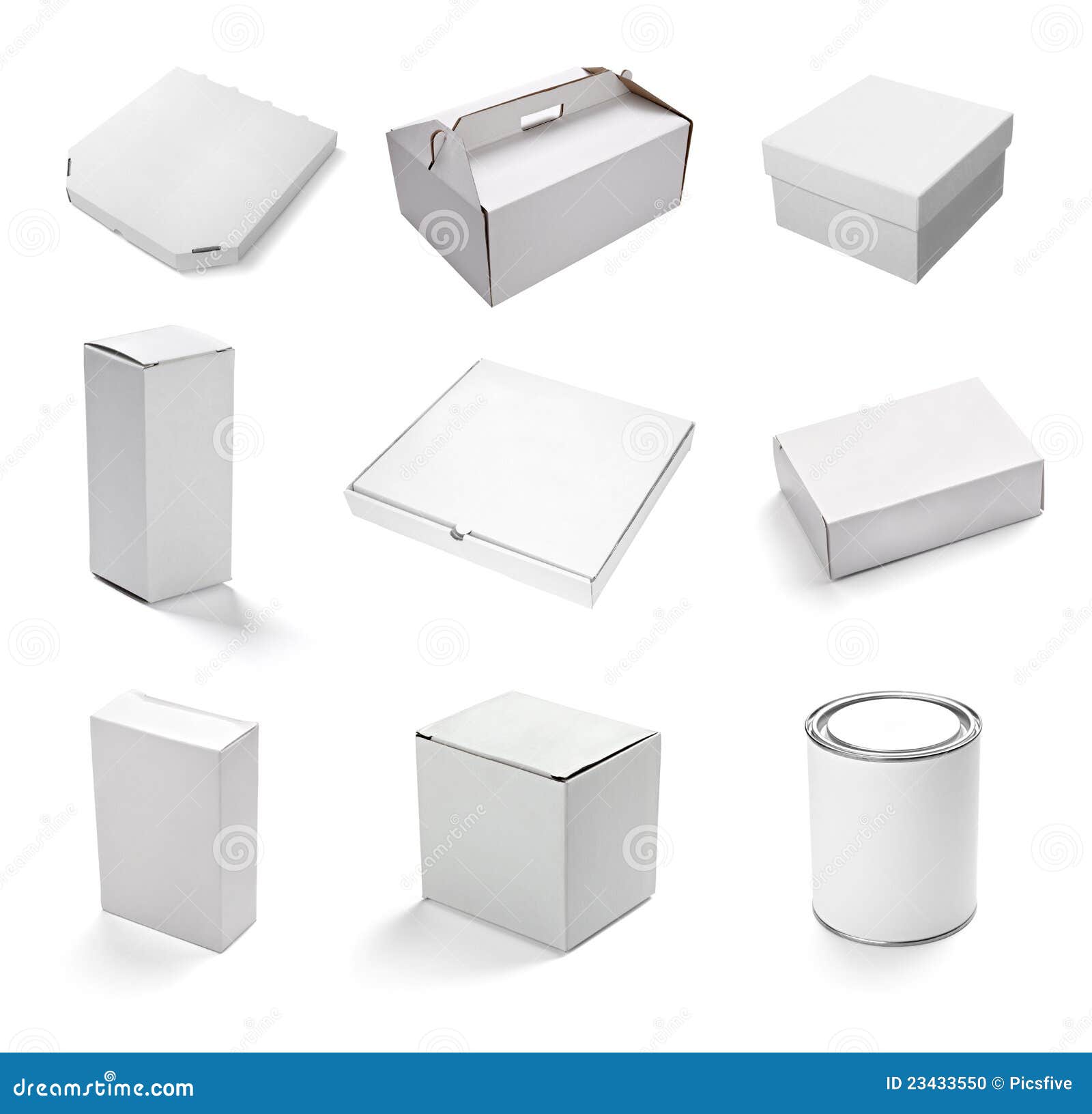 Blank white box stock illustration. Illustration of aluminum - 23433550