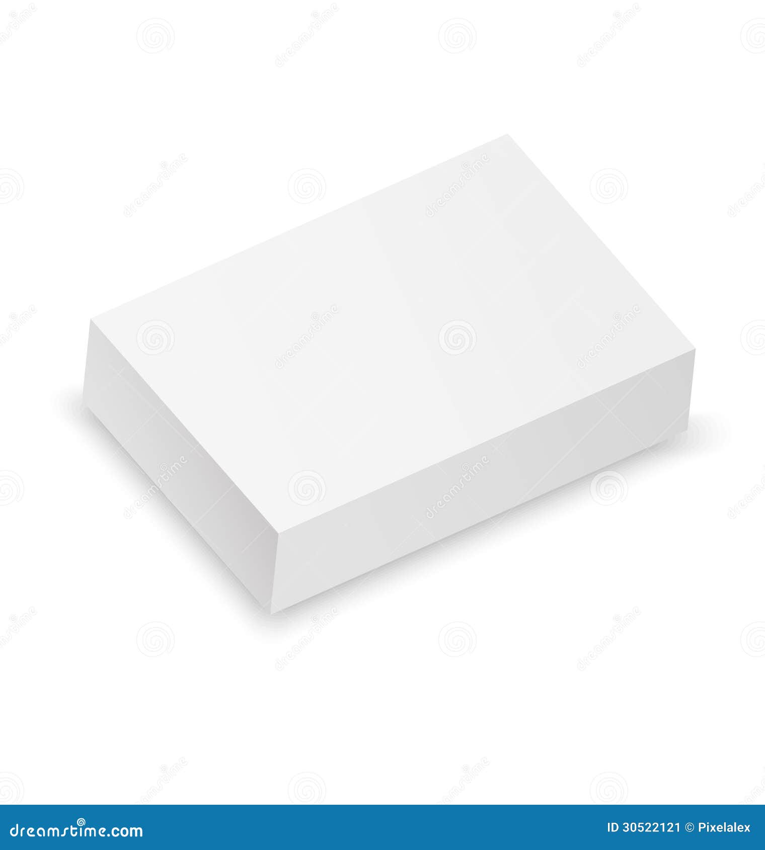 Blank White Box Stock Image - Image: 30522121