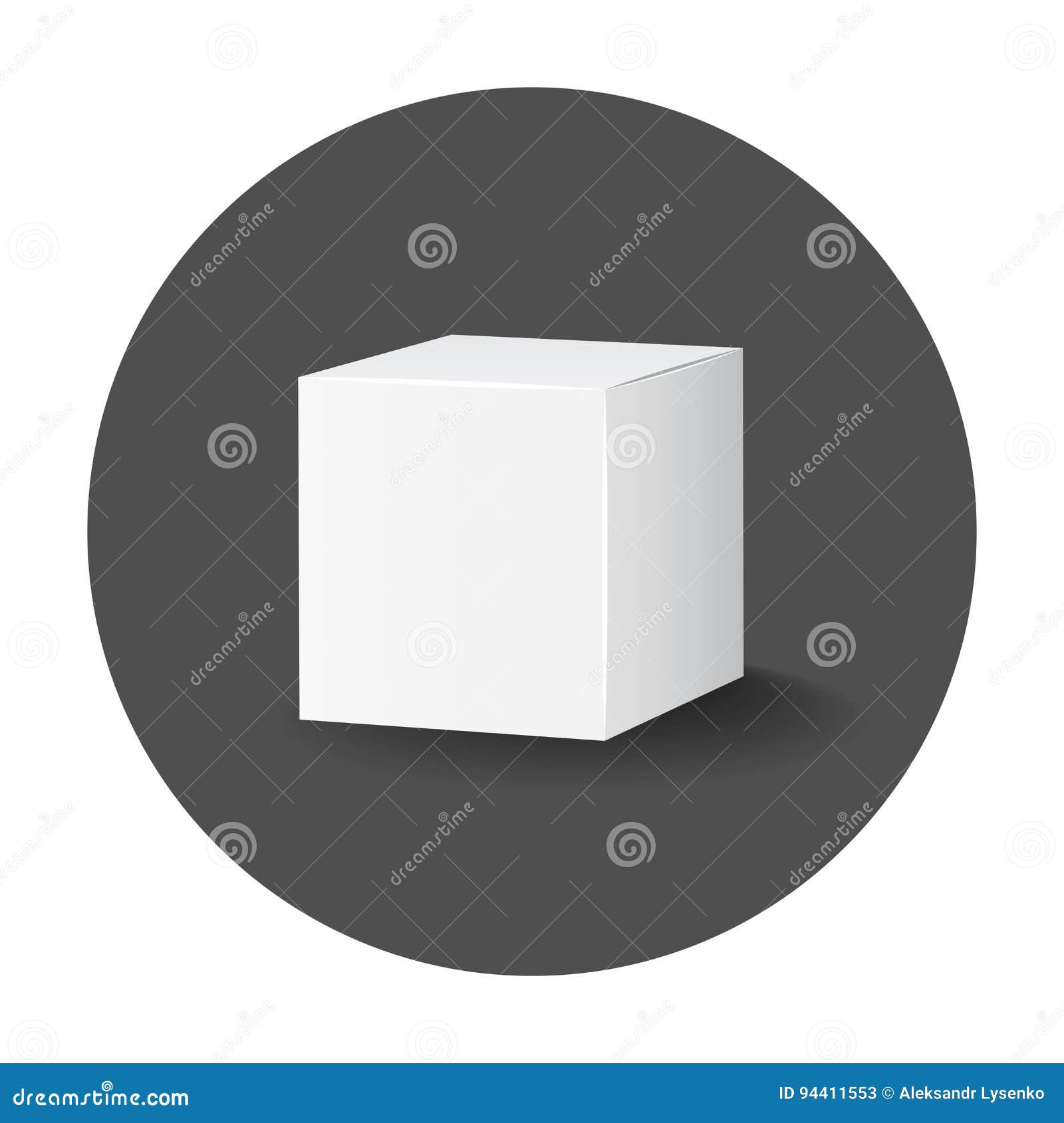 Download Blank White Carton 3d Box Icon. Box Package Mockup Stock ...