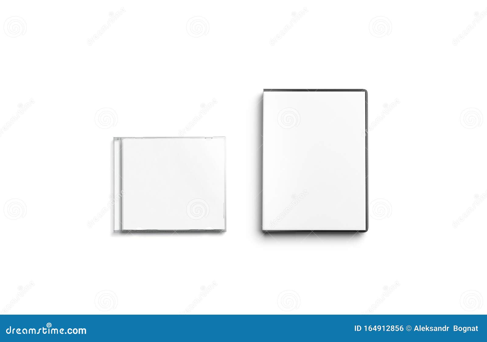 Download Blank White Cd And Dvd Disk Box Mockup, Top View Stock ...