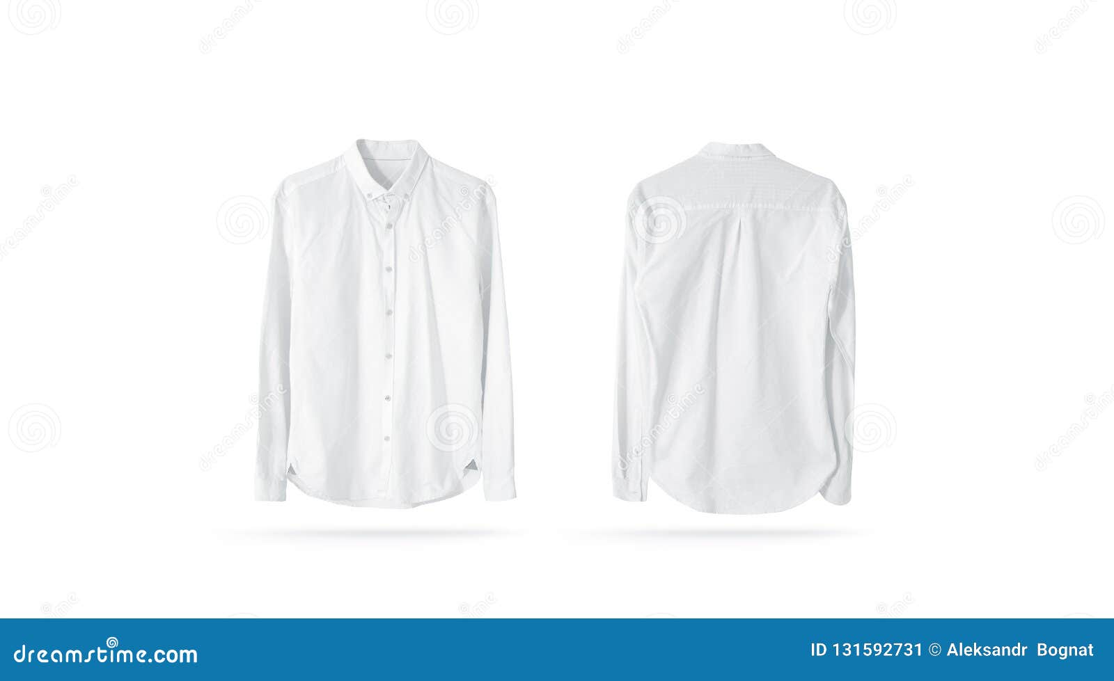 Download Blank White Classic Mens Shirt Mockup, Isolated Stock ...