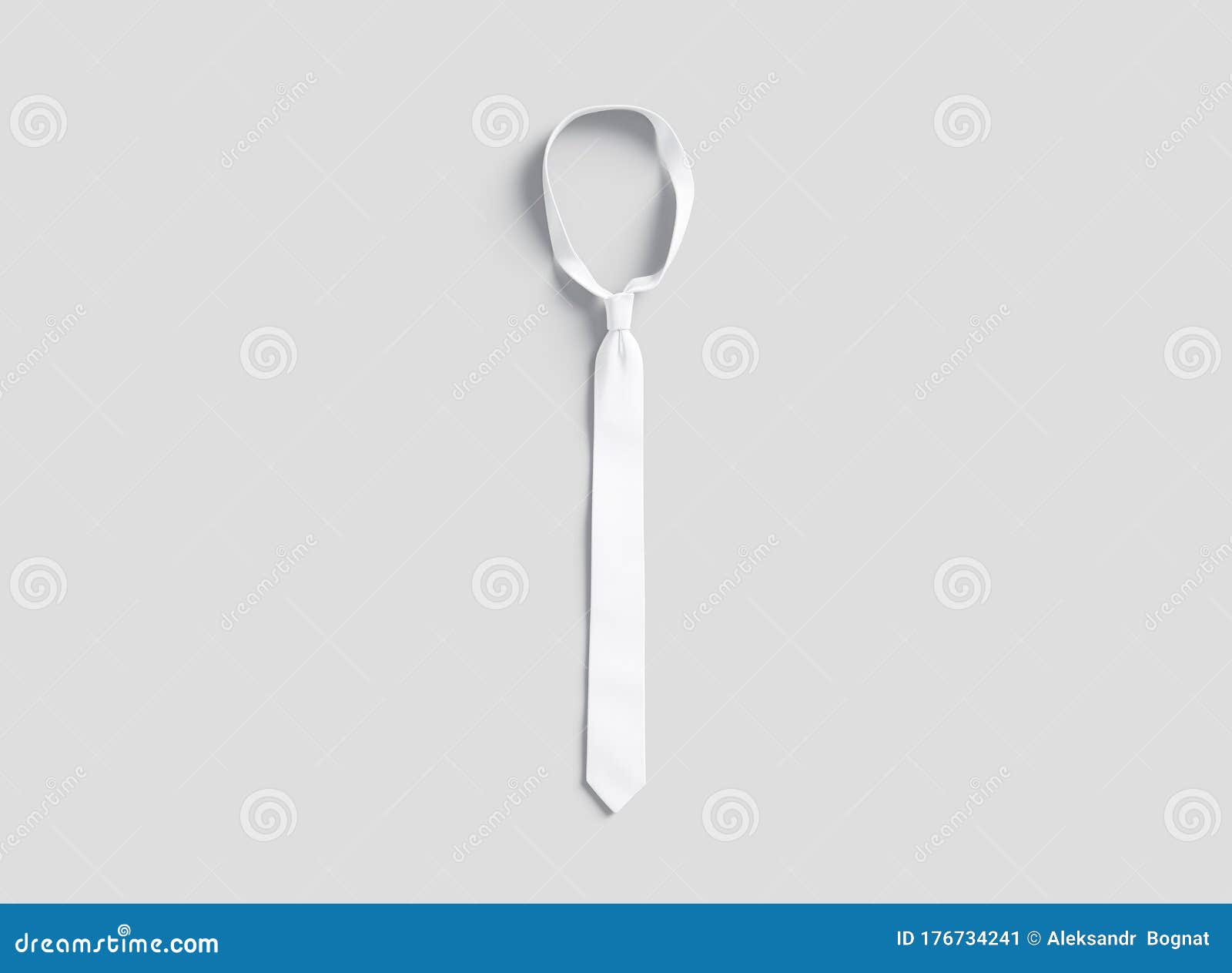 Download Blank White Classic Neck Tie Mock Up, Gray Background ...