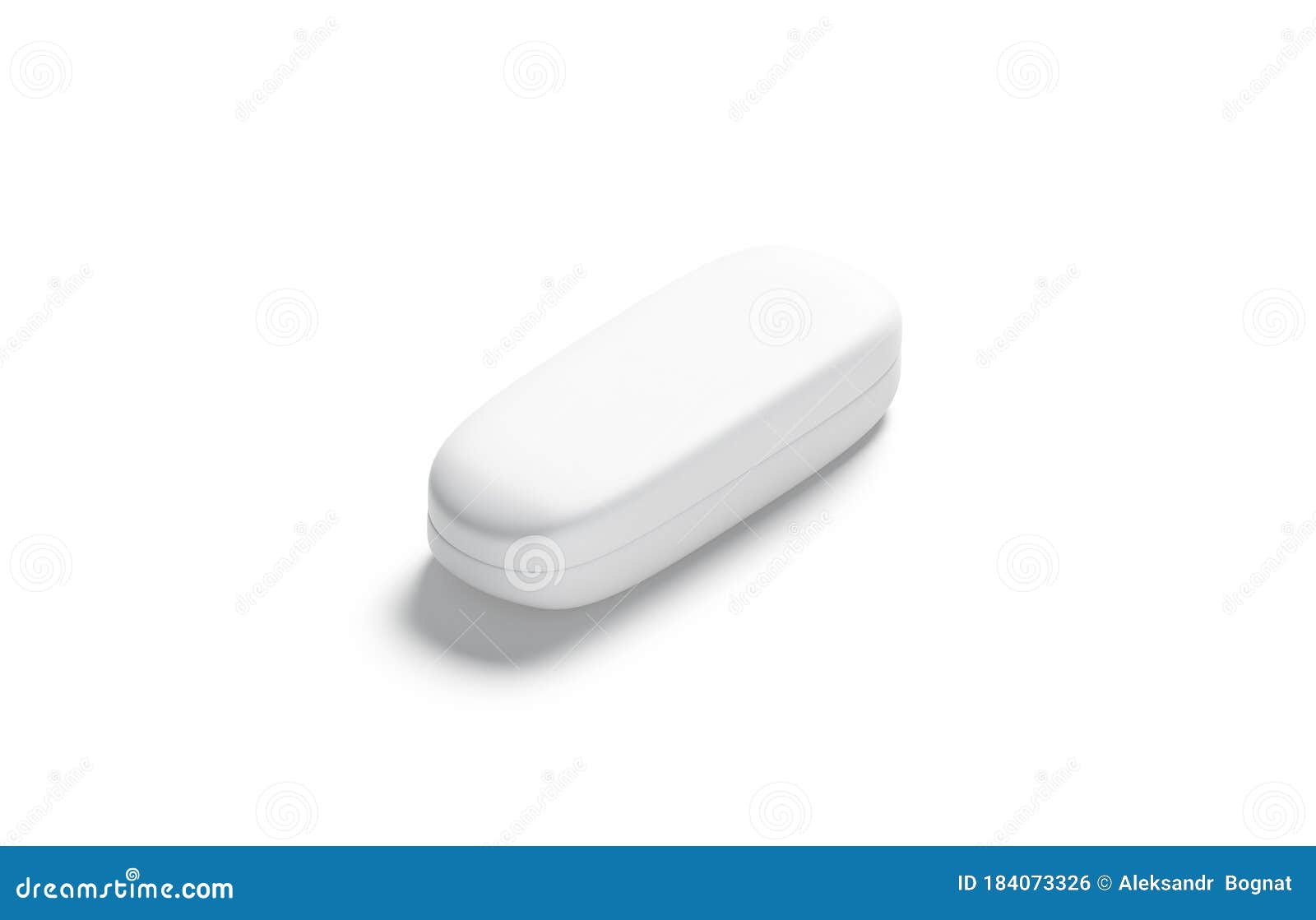 Download Blank White Closed Glasses Case Mock Up, Side View Stock ...