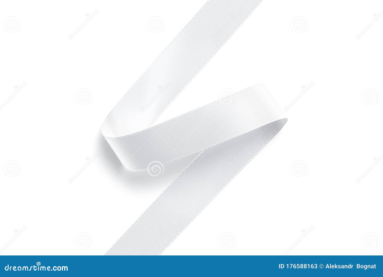 Download Blank White Curl Silk Ribbon Mock Up Isolated Stock Illustration Illustration Of Fillet Grosgrain 176588163