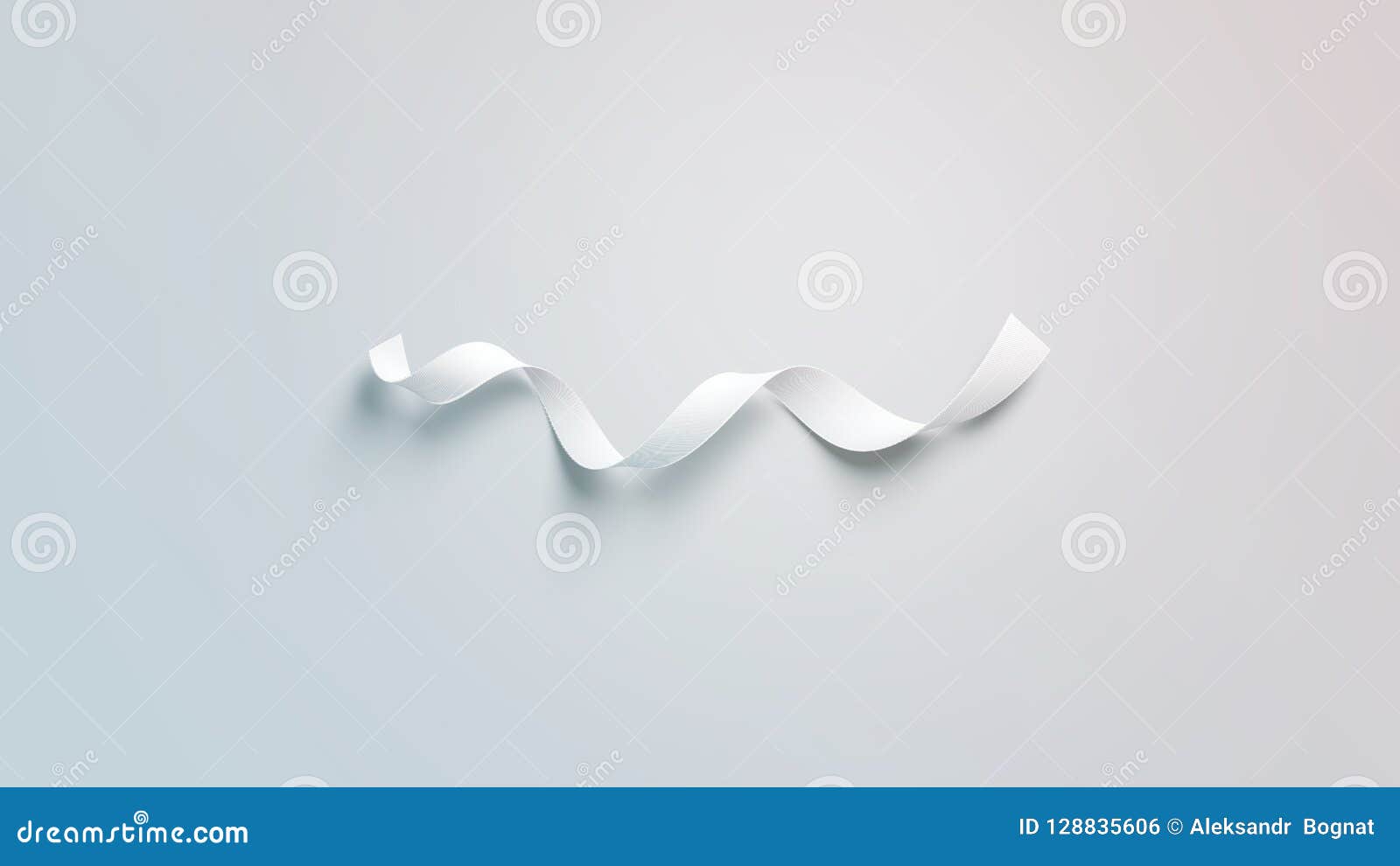 Download Blank White Curl Silk Ribbon Mockup Isolated Stock Illustration Illustration Of Blank Adorn 128835606