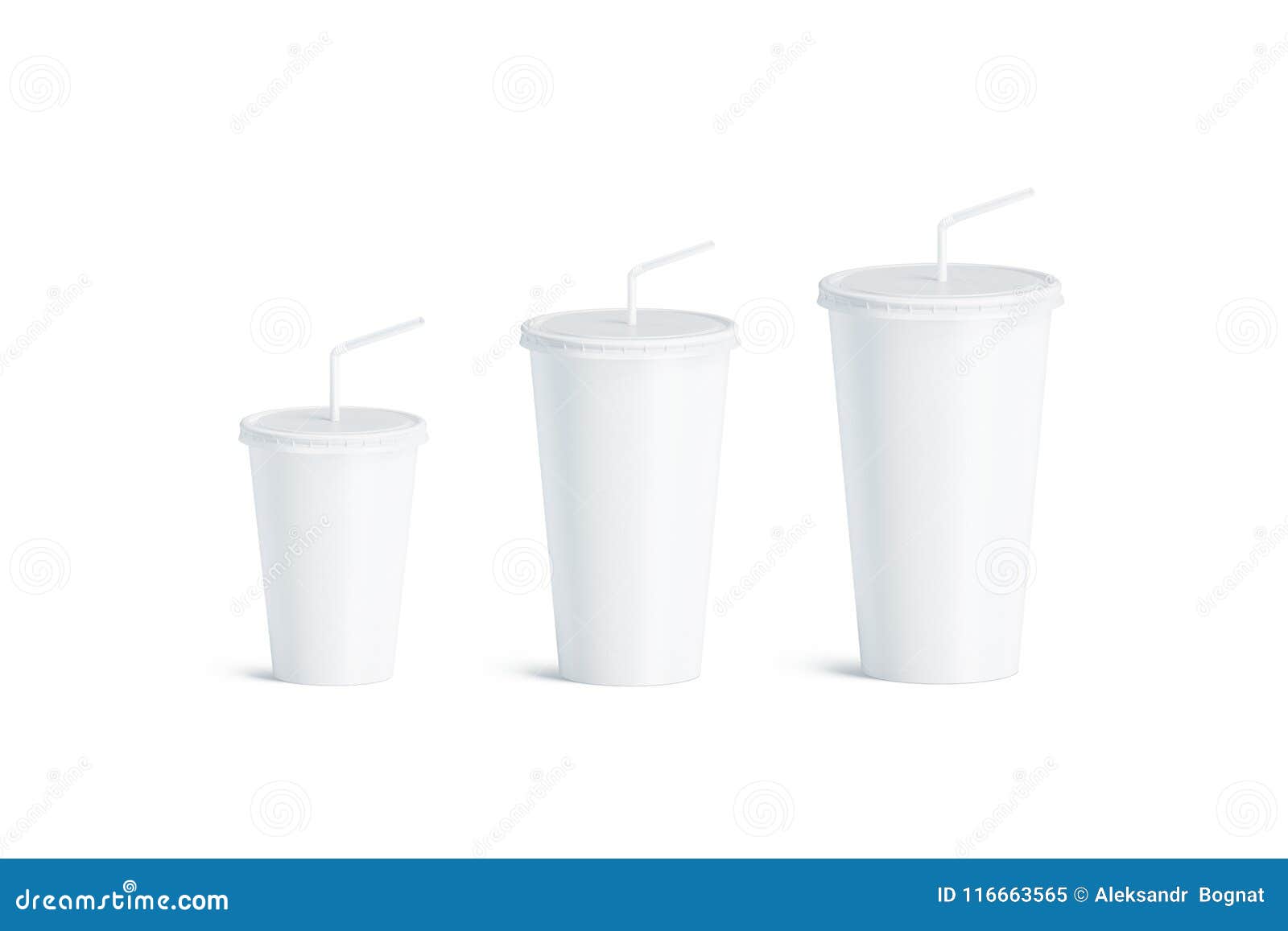 Download Blank White Disposable Cup Straw Mock Up Set Isolated, Stock Illustration - Illustration of ...