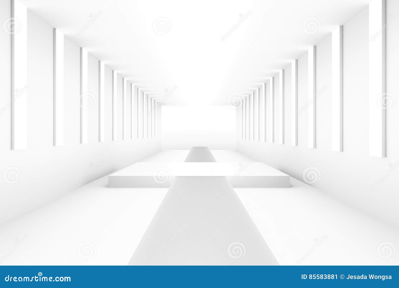 Blank White Empty Podium for Backdrop Design Template Pr Blank Layout