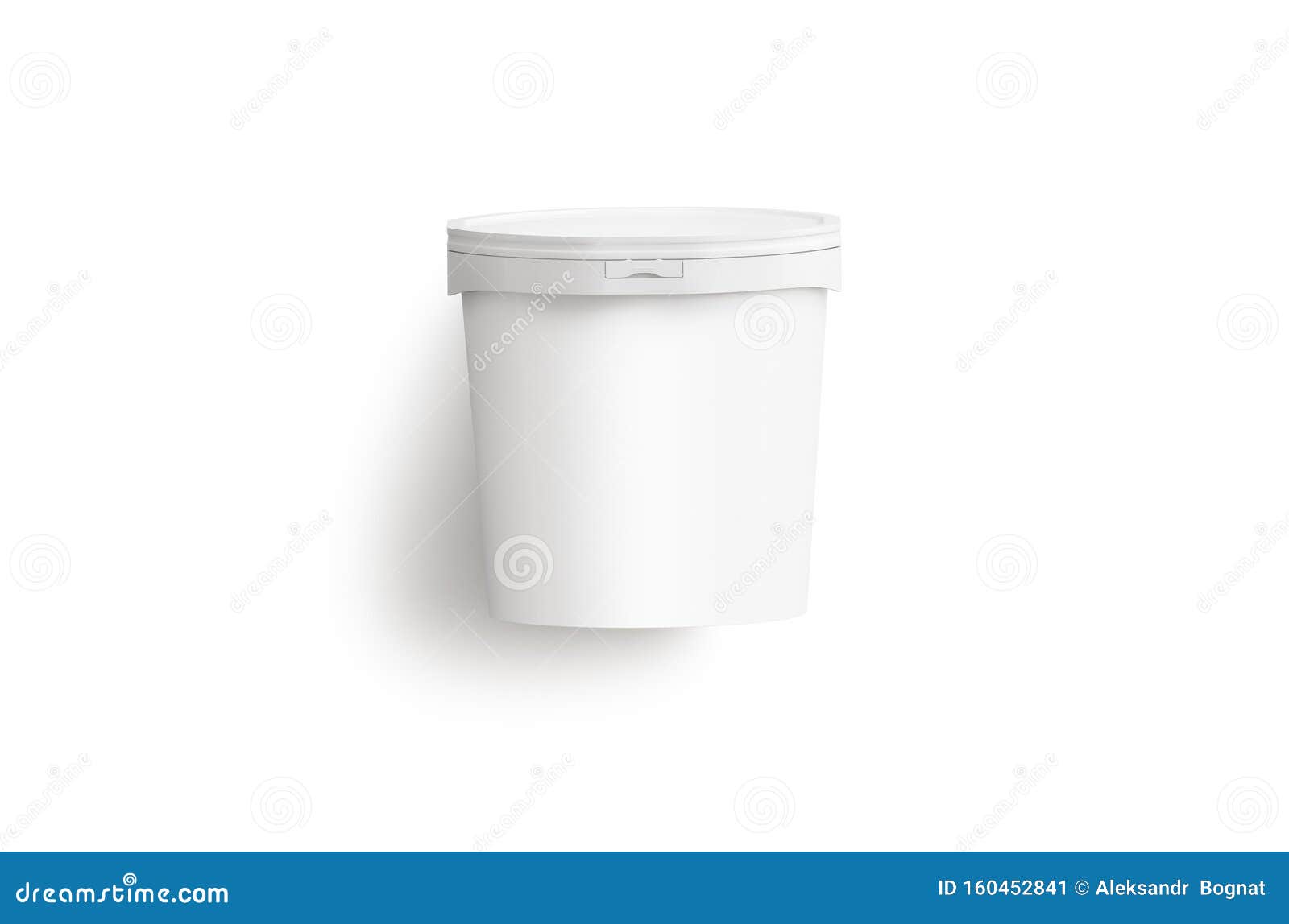 Download Blank White Ice Cream Bucket Mockup Lying Isolated Stock Illustration - Illustration of food ...