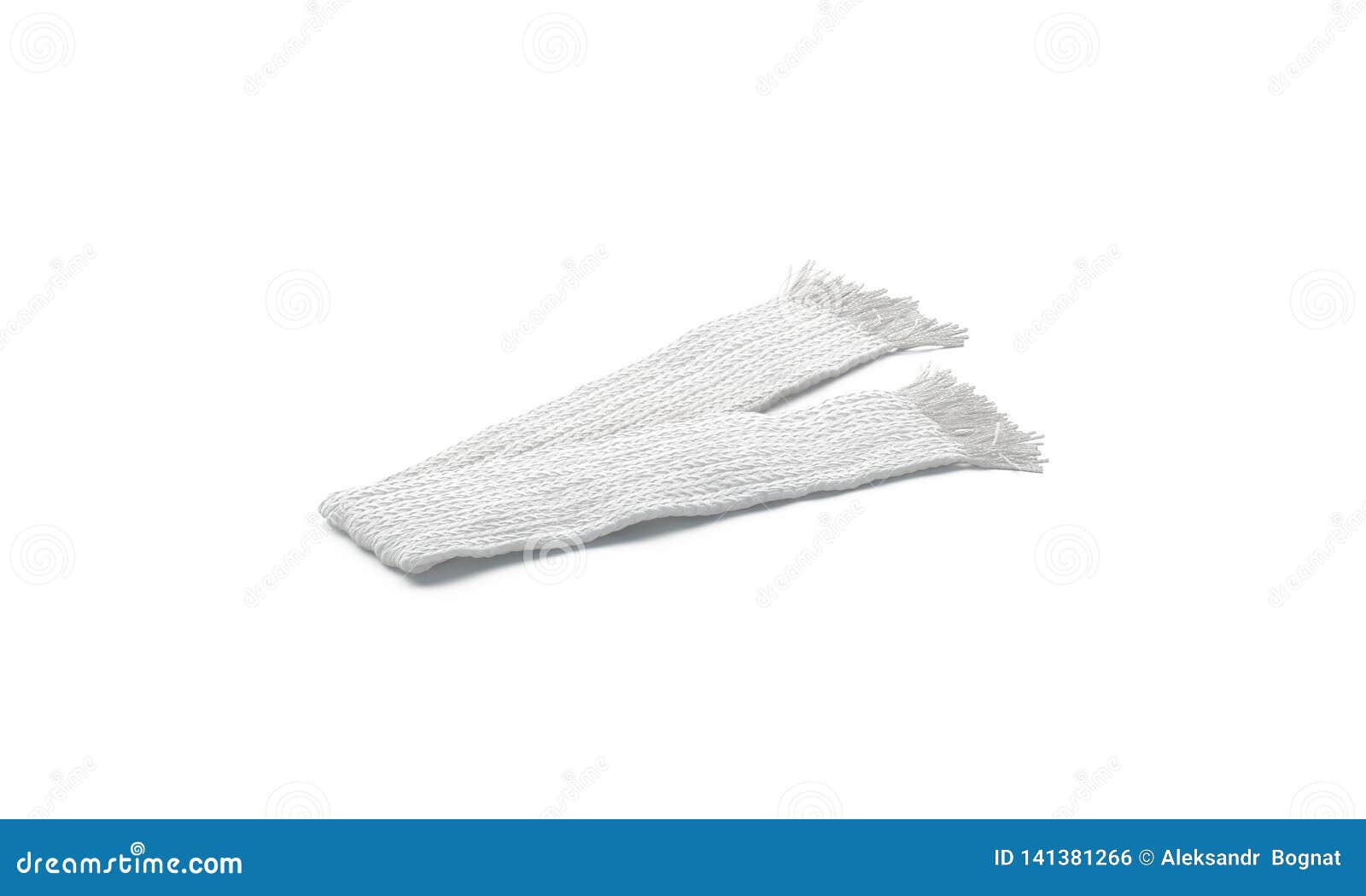Download Blank White Knitted Scarf Folded Mock Up, Isolated, Side ...
