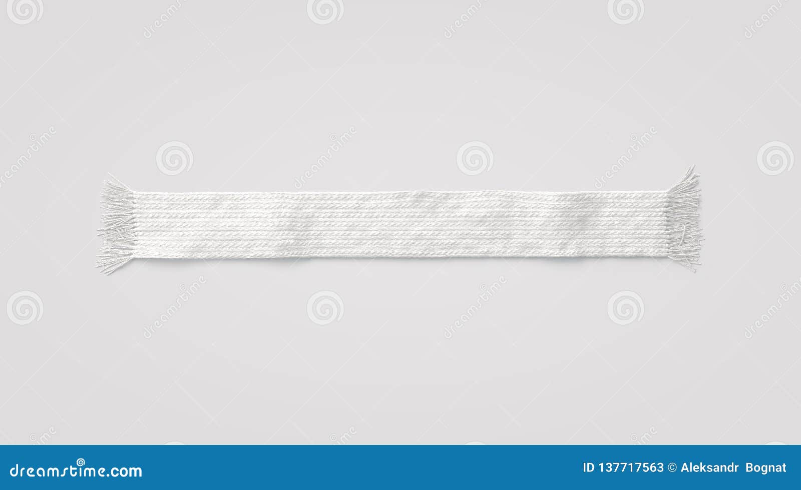 Download Blank White Knitted Scarf Mock Up Isolated Stock Illustration Illustration Of Kerchief Handmade 137717563