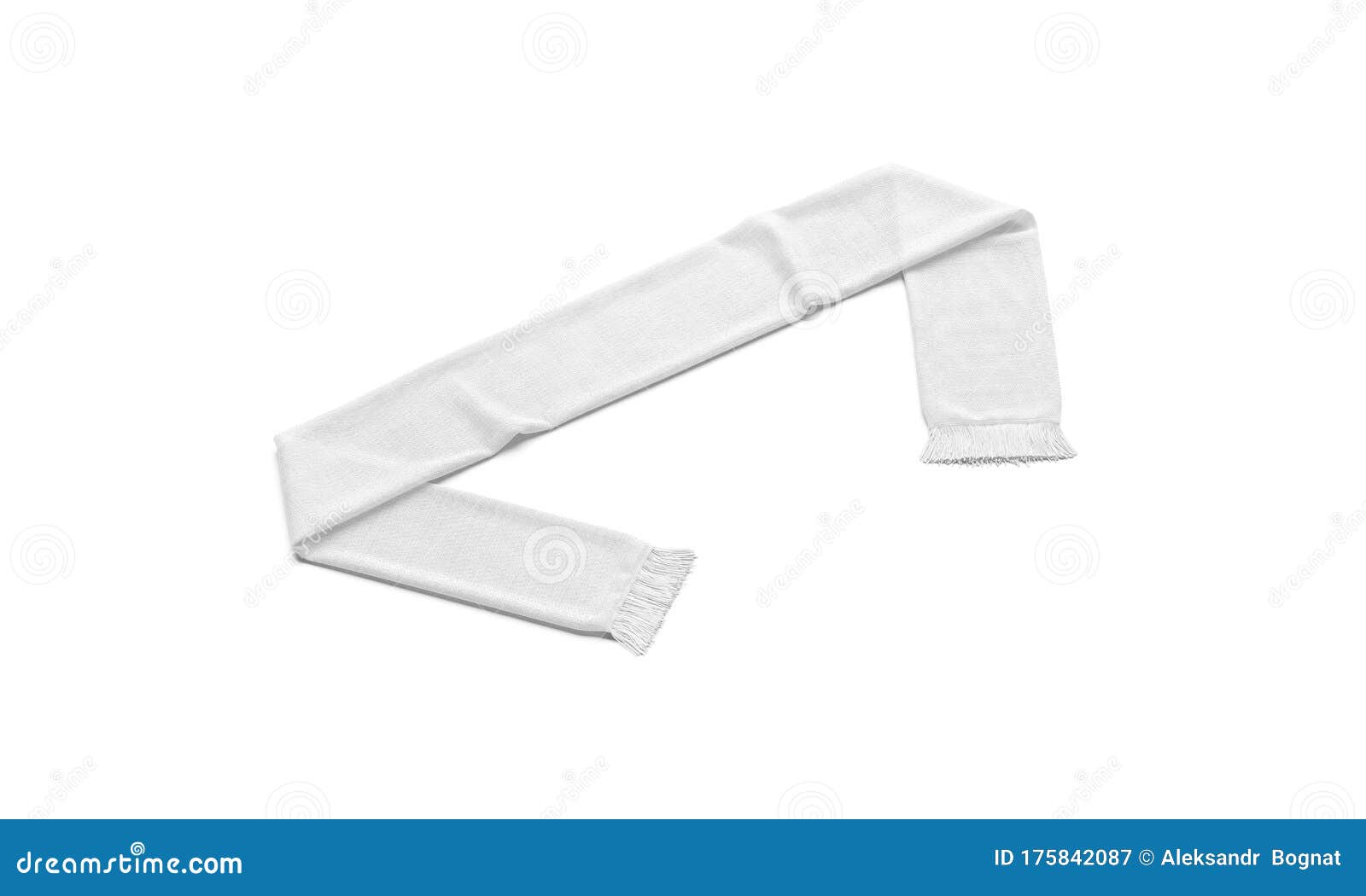 Download Blank White Knitted Soccer Scarf Mockup Side View Stock Illustration Illustration Of Logo Handmade 175842087