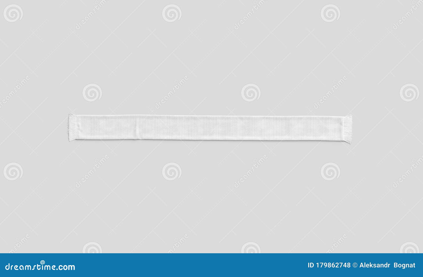 Download Blank White Knitted Unfolded Soccer Scarf Mockup Gray Background Stock Illustration Illustration Of Football Accessory 179862748