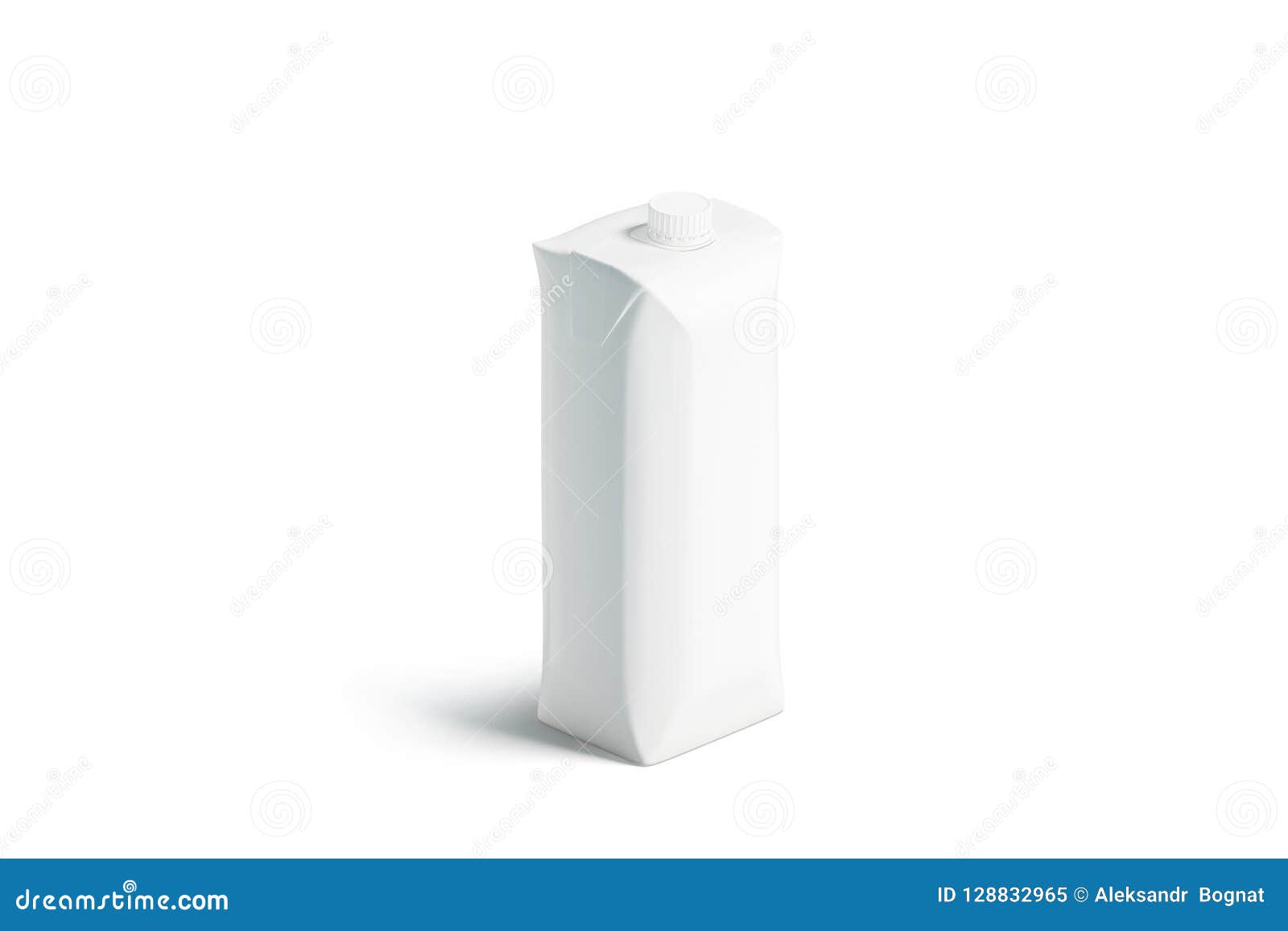Download Blank White Prisma Juice Pack With Lid Mockup, Stand Isolated Stock Illustration - Illustration ...