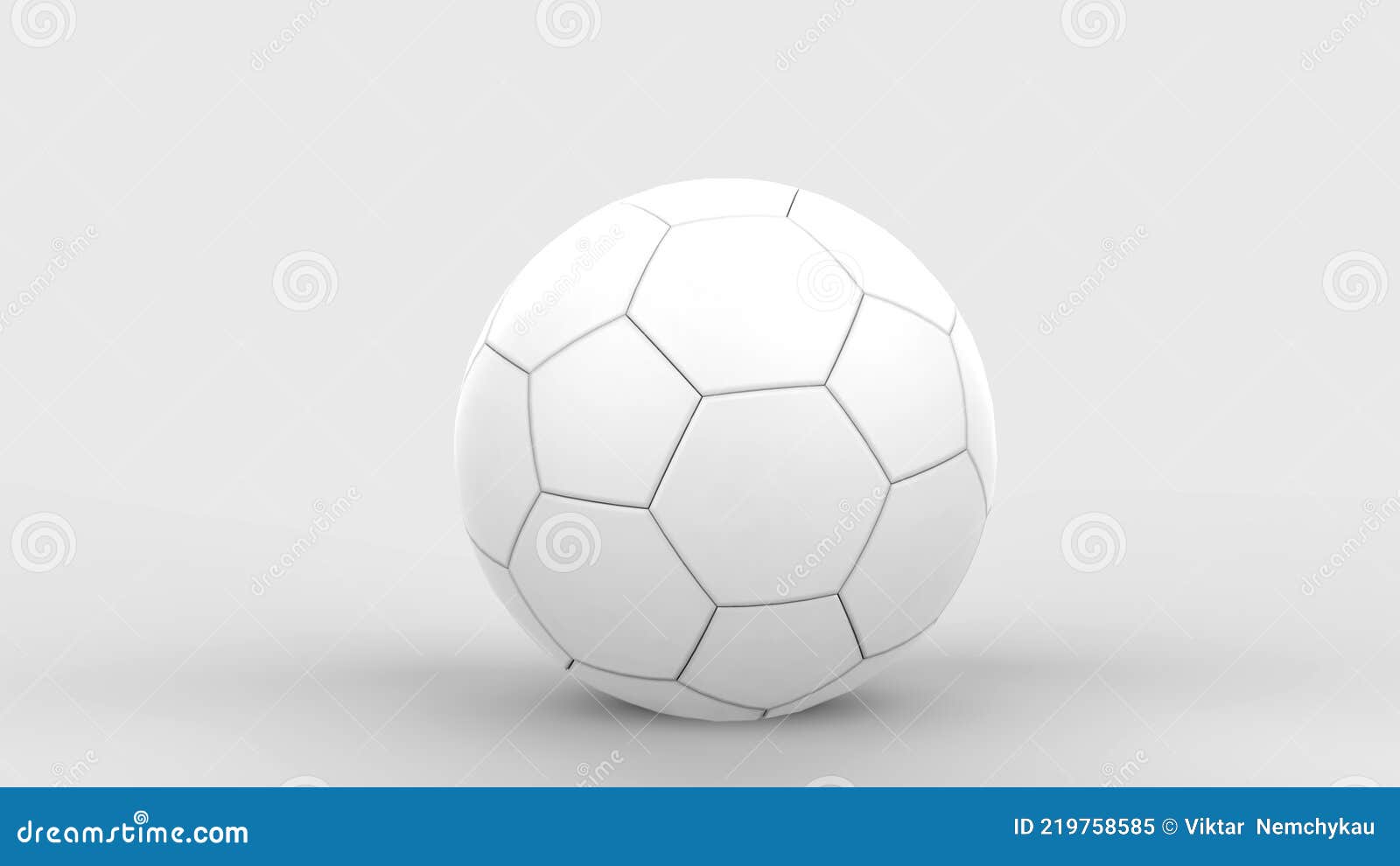 Blank White Leather Soccer Ball Mock Up Stock Illustration ...