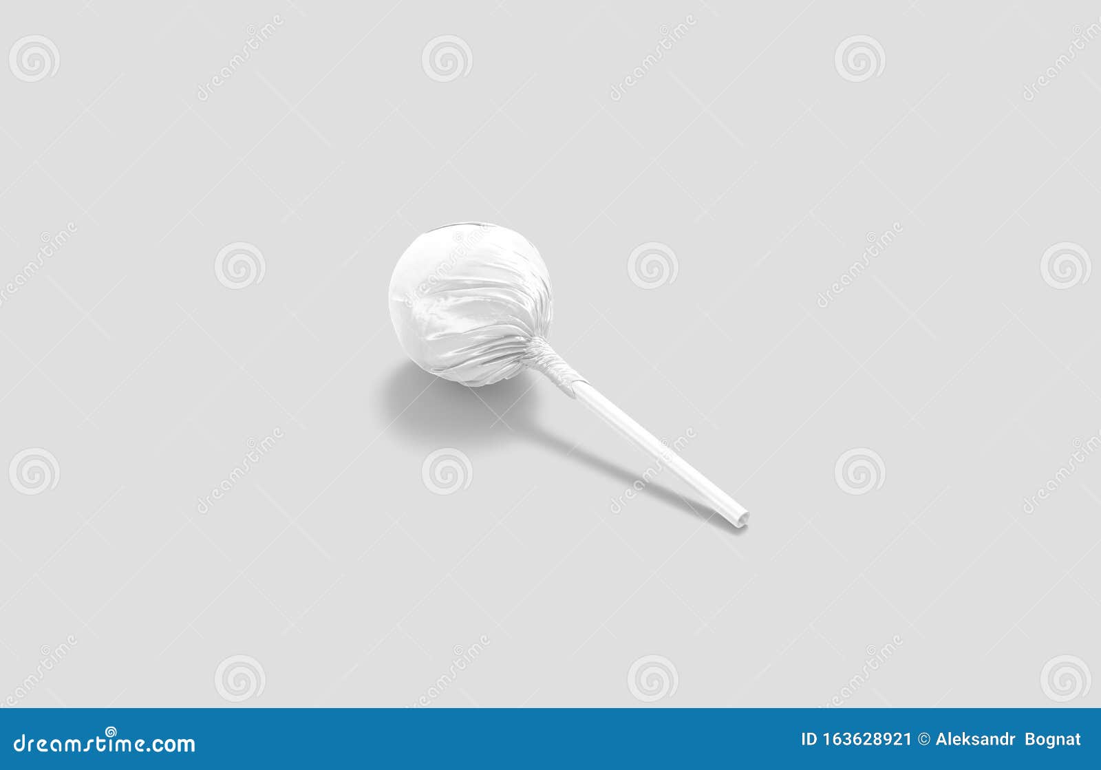 Download Blank White Lollipop Wrap Mock Up Lying Side View Stock Illustration Illustration Of Empty Label 163628921