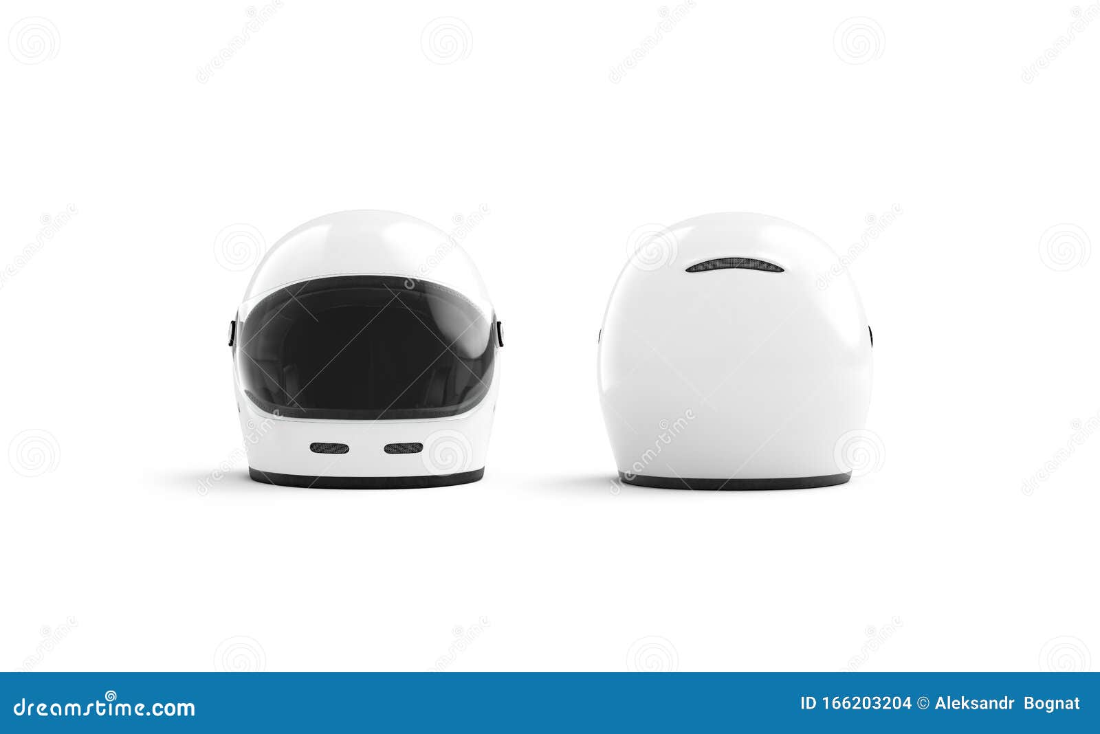 Download Blank White Moto Helmet With Glass Mockup, Front And Back ...