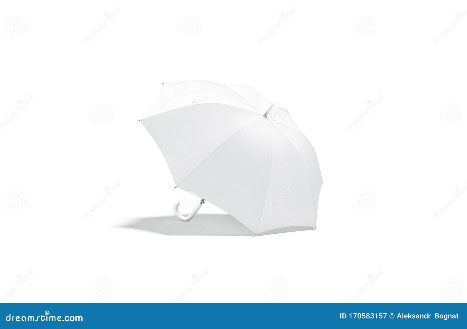 Download Blank White Open Umbrella Mock Up Lying, Side View Stock ...