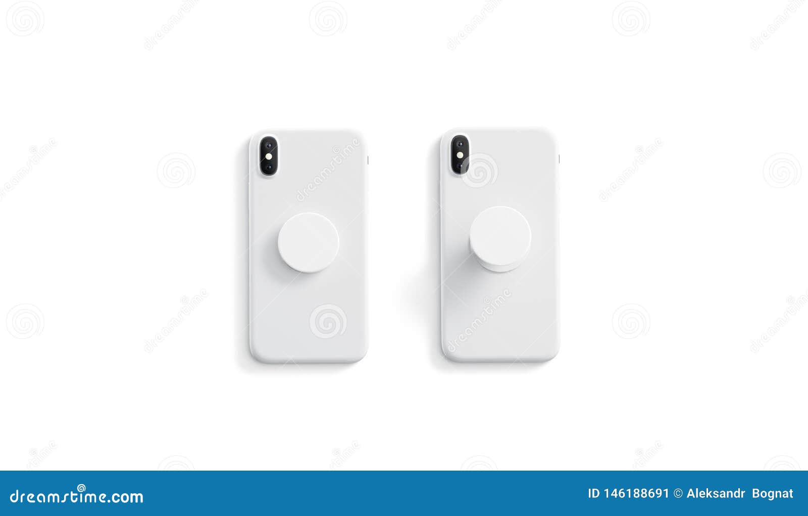 Download Blank White Opened And Closed Phone Pop Socket Mock Up Stock Illustration Illustration Of Holder Electronics 146188691