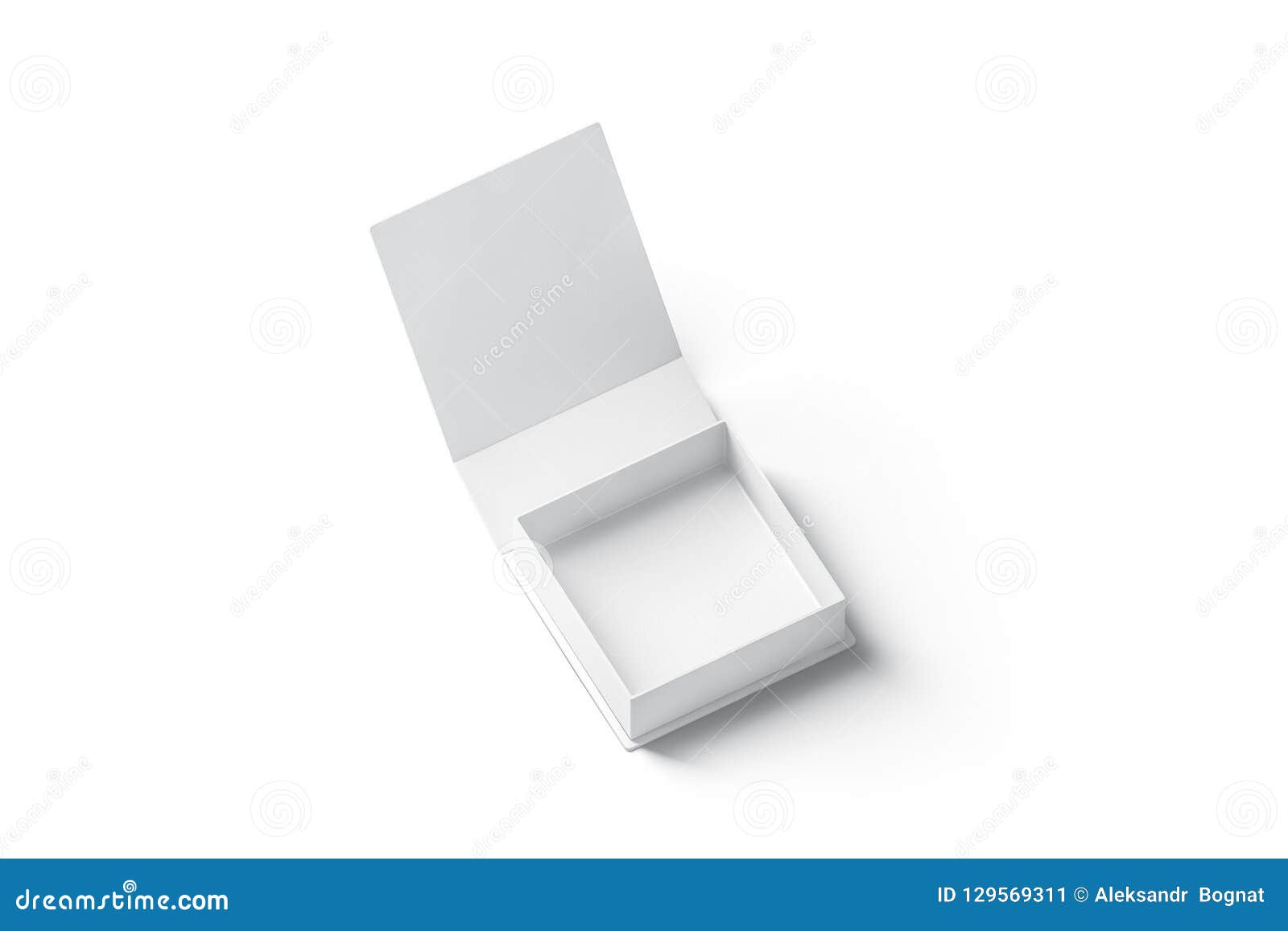 Download Blank White Opened Gift Box Mockup, Isolated Stock ...