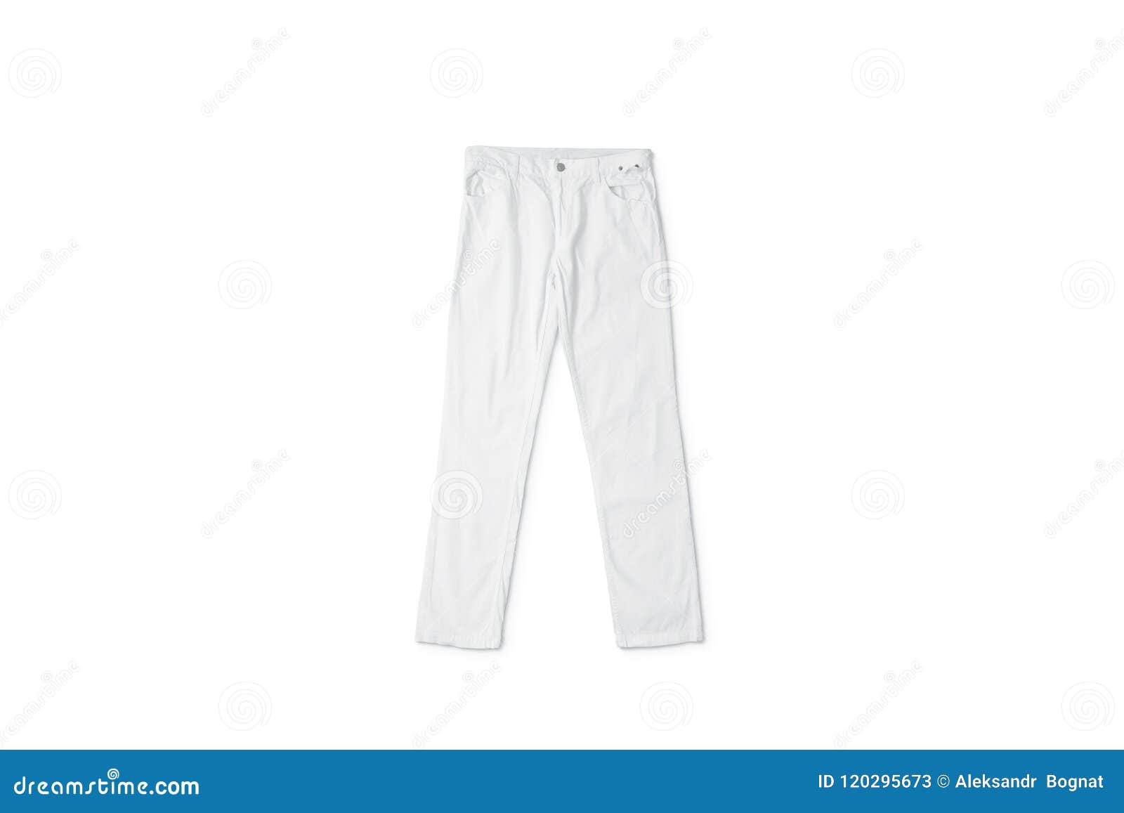 Download Blank White Pants Lying Mock Up, Front View Stock Image ...