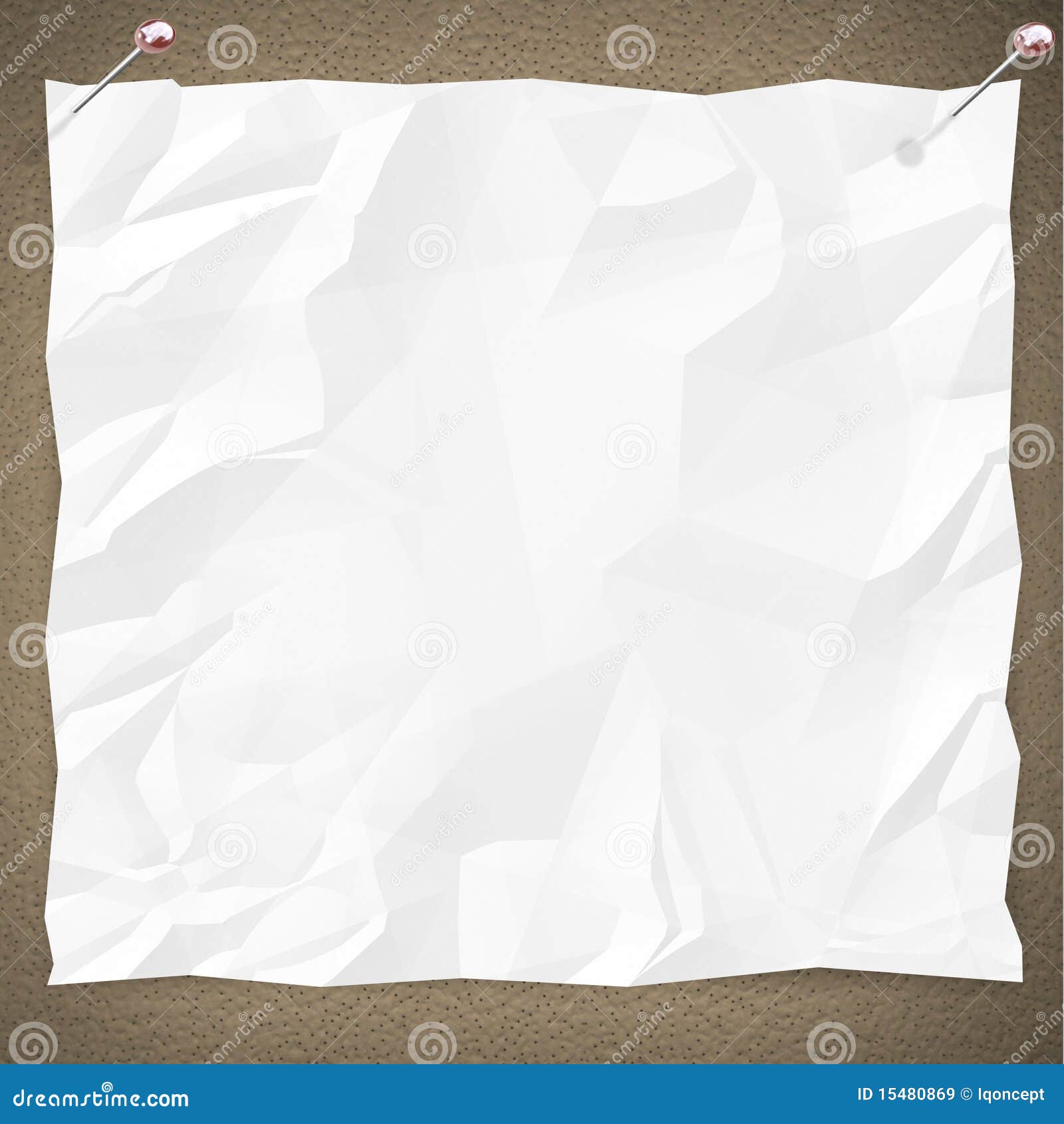 Blank White Paper On Bulletin Board Royalty Free Stock Images Image