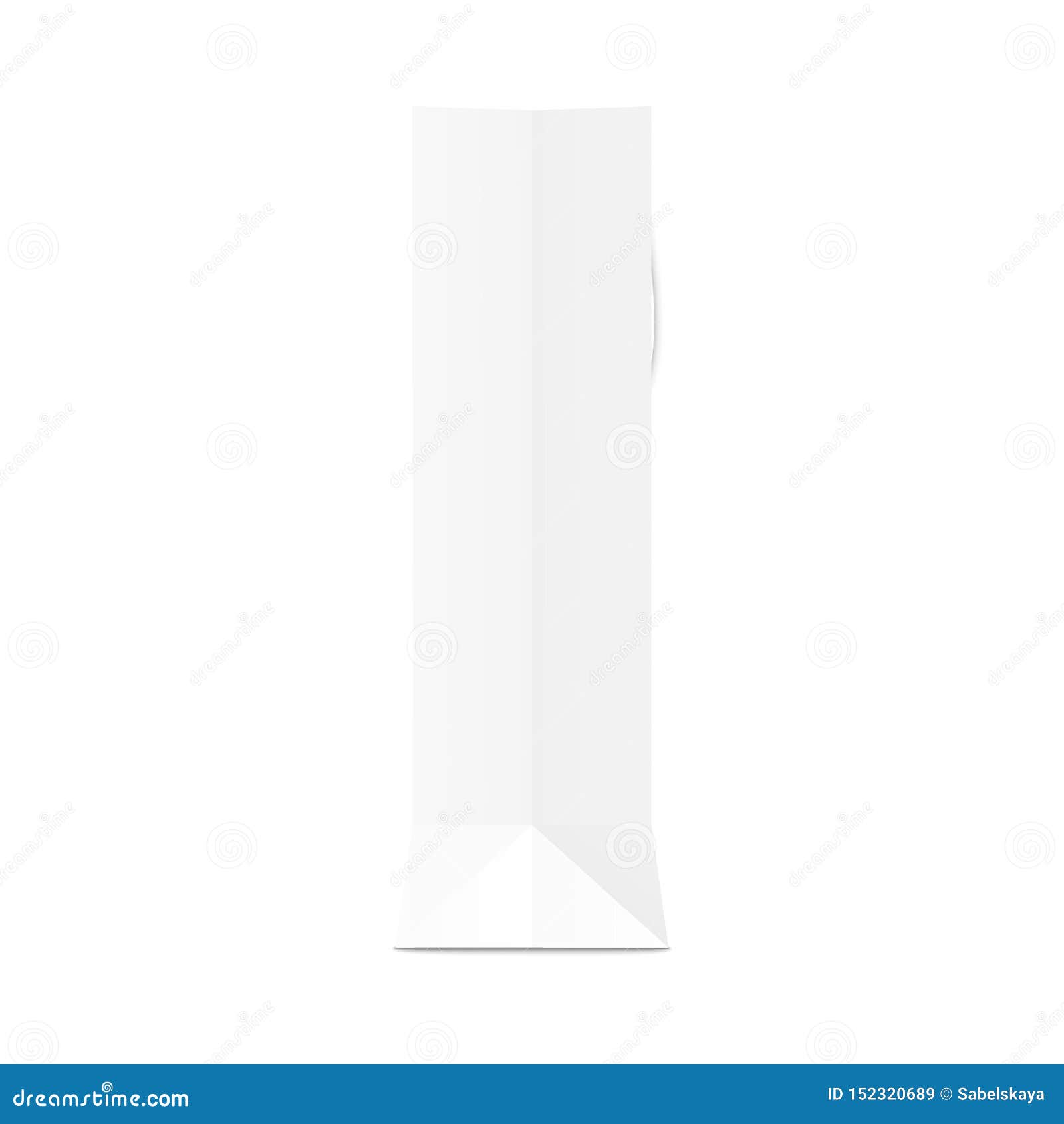 Download Blank White Paper Gift Bag Side View Mockup 3d Vector ...