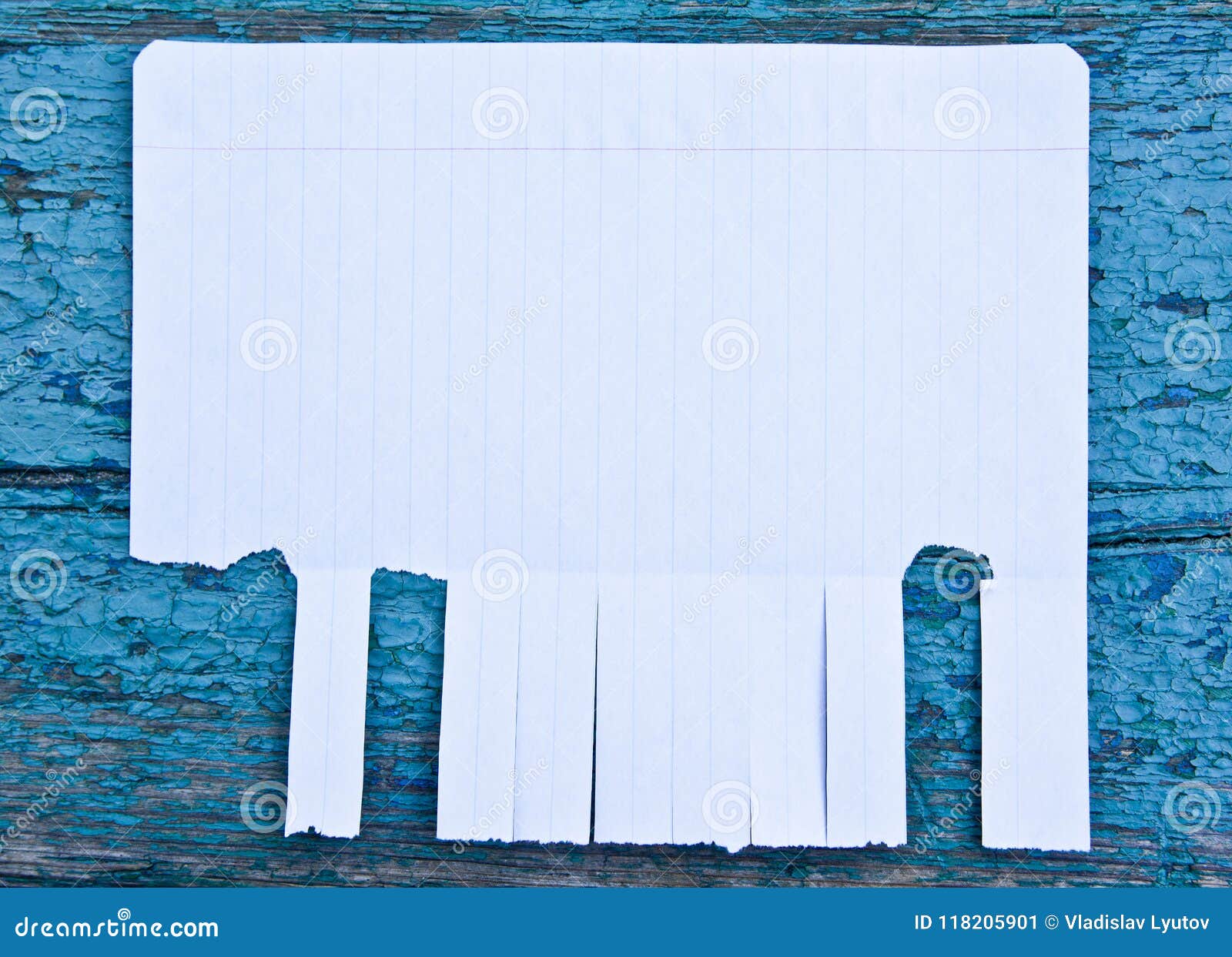 Blank White Paper with Tear Off Tabs. Stock Image - Image of Regarding Tear Tab Flyer Template