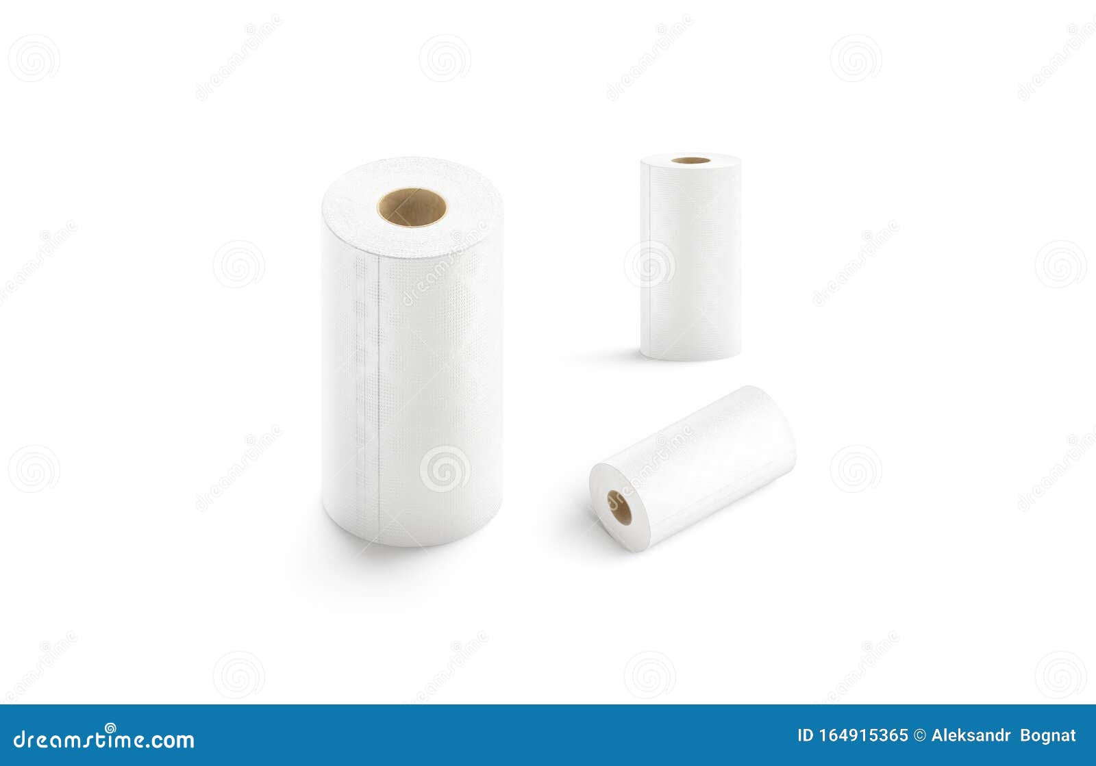 Download Blank White Paper Towel Mockup Set, Different Views Stock ...
