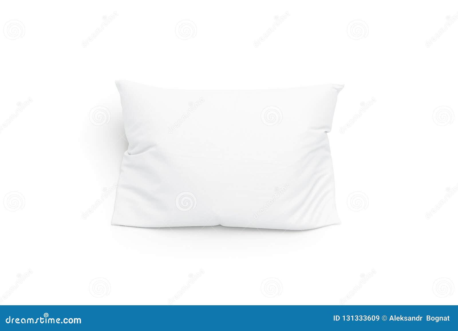 Download Blank White Pillow Mockup Isolated Top View Stock Illustration Illustration Of Bedclothes Blank 131333609