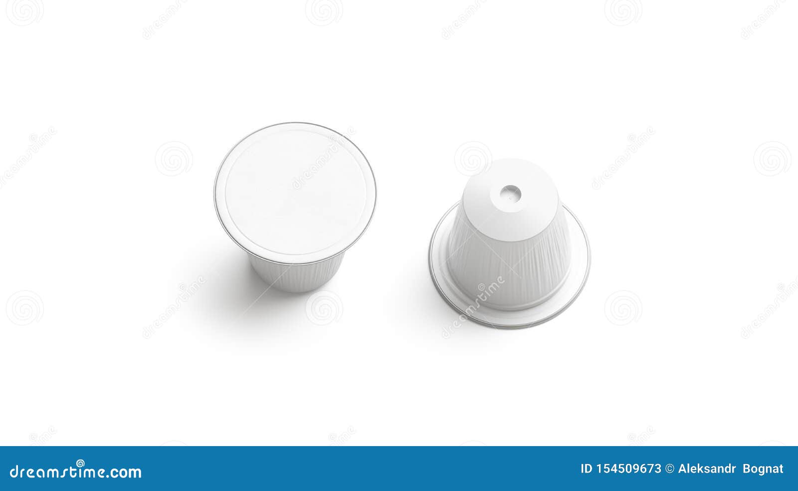 Download Blank White Plastic Coffee Capsule Mockup, Isolated, Top ...