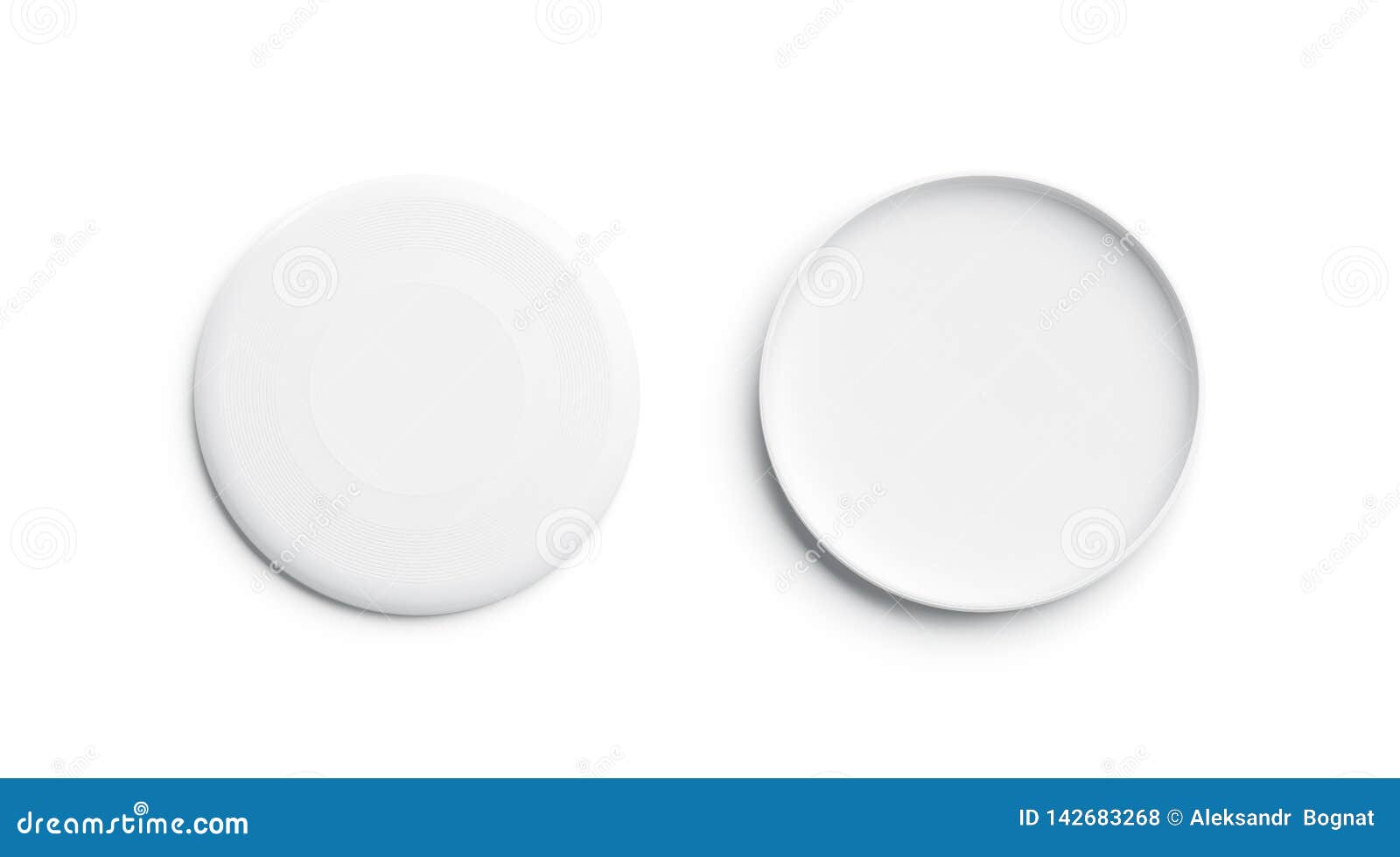 Download Blank White Plastic Frisbee Mockup, Isolated, Front And Back Stock Illustration - Illustration ...