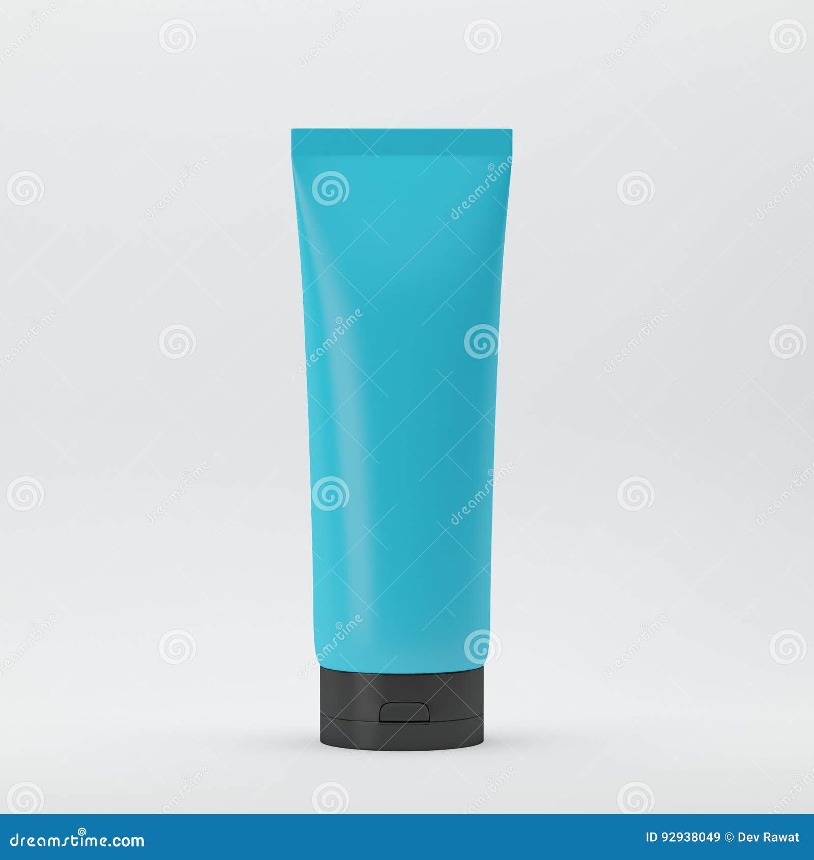 Download Blank White Plastic Tube For Cosmetic, Body Wash, Shampoo, Face Wash Stock Illustration ...