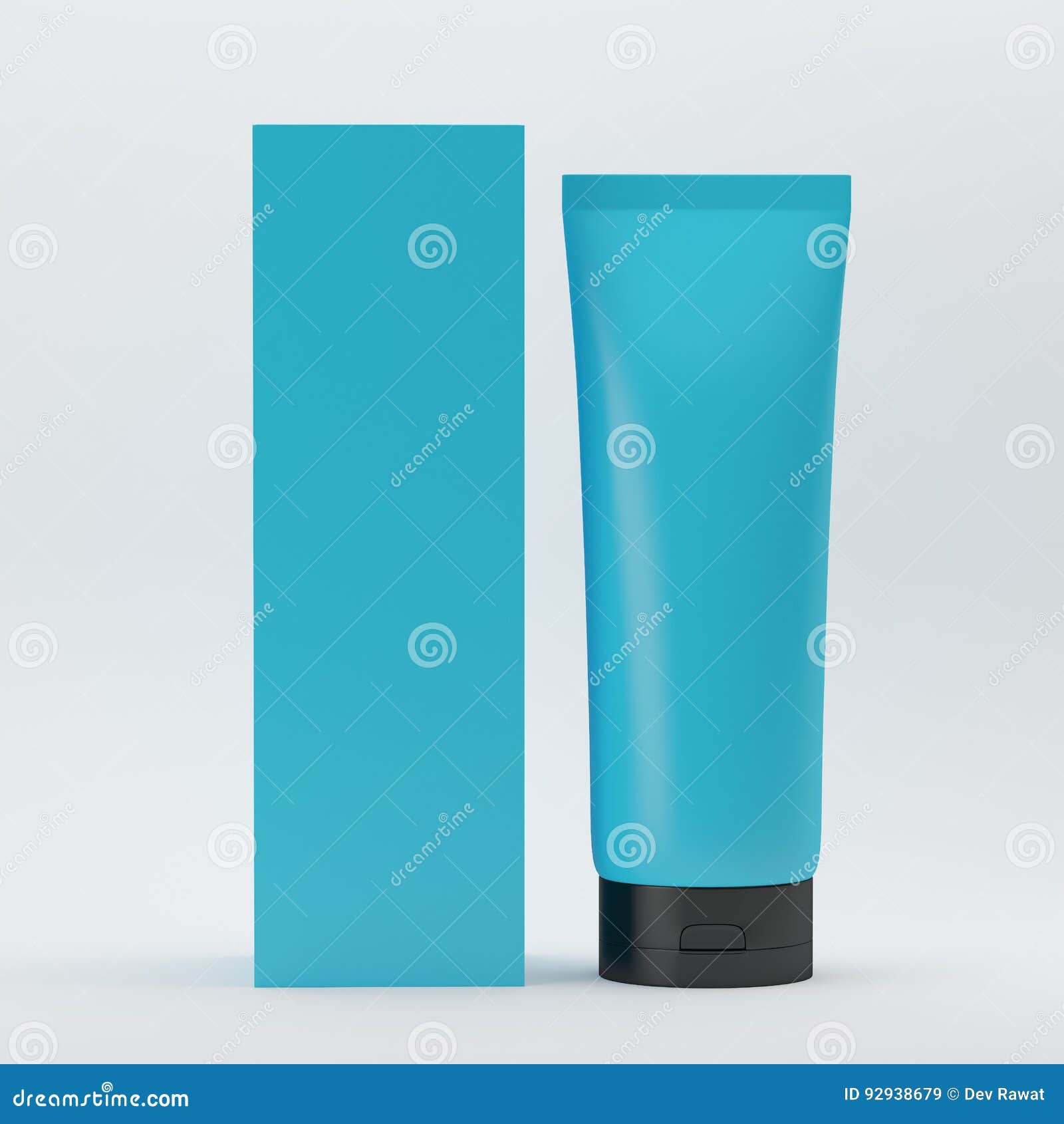 Download Blank White Plastic Tube For Cosmetic, Body Wash, Shampoo, Face Wash Stock Illustration ...