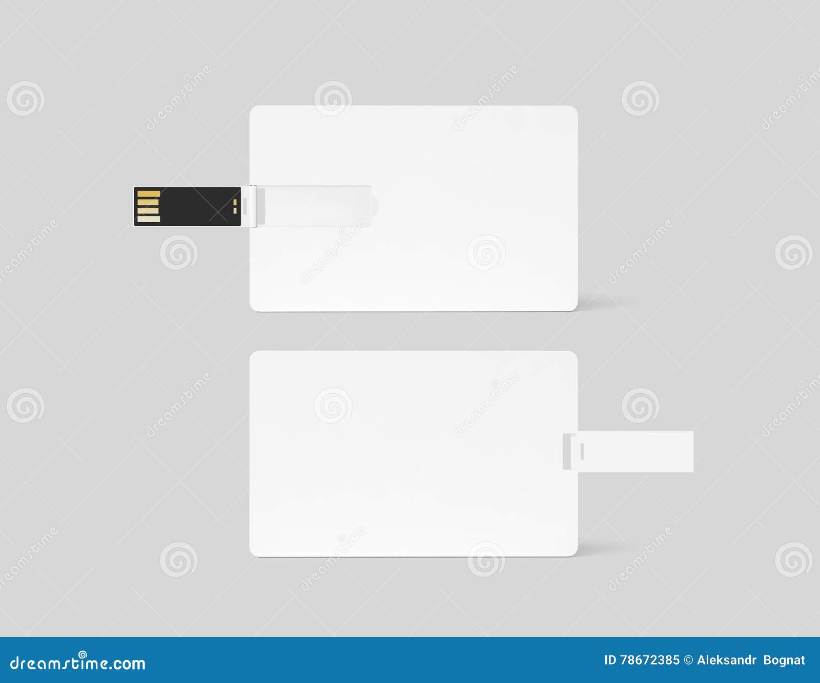 Download Blank White Plastic Wafer Usb Card Design Mockup Stock Image Image Of Debit Logo 78672385