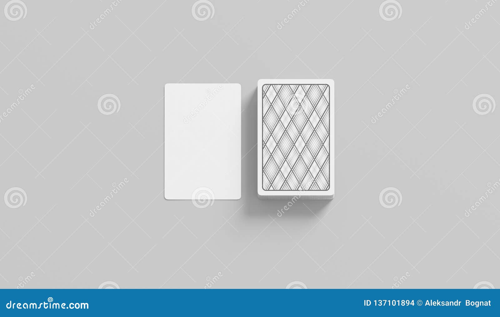 Download Blank White Playing Card With Deck Stack Mockup, Isolated ...