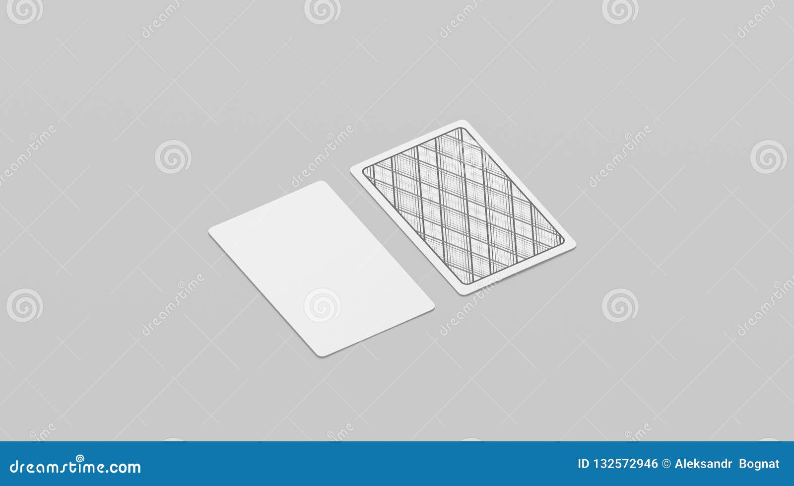 Download Blank White Playing Cards Mock Up, Isolated Stock ...