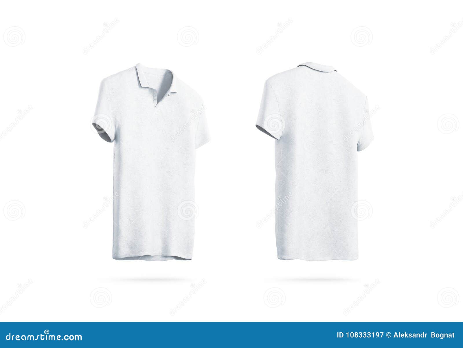 Download Blank White Polo Shirt Mockup Isolated, Front Back Side ...