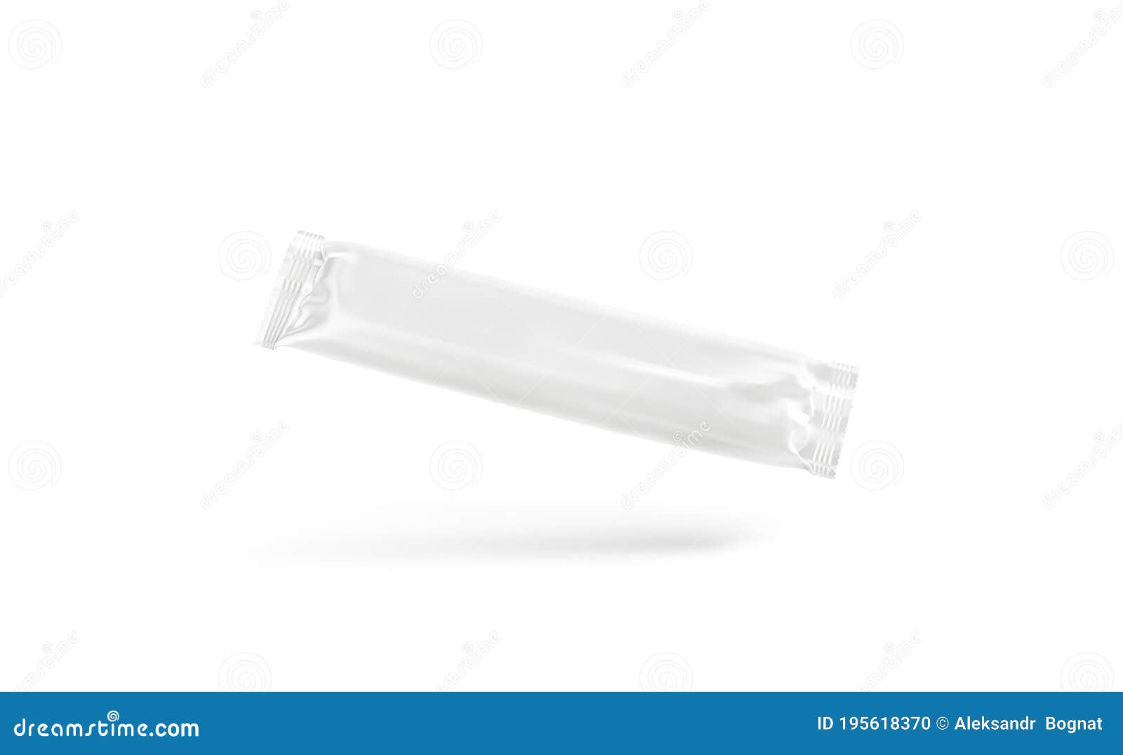 Download Blank White Rectangular Chocolate Bar Foil Wrap Mockup, No ...