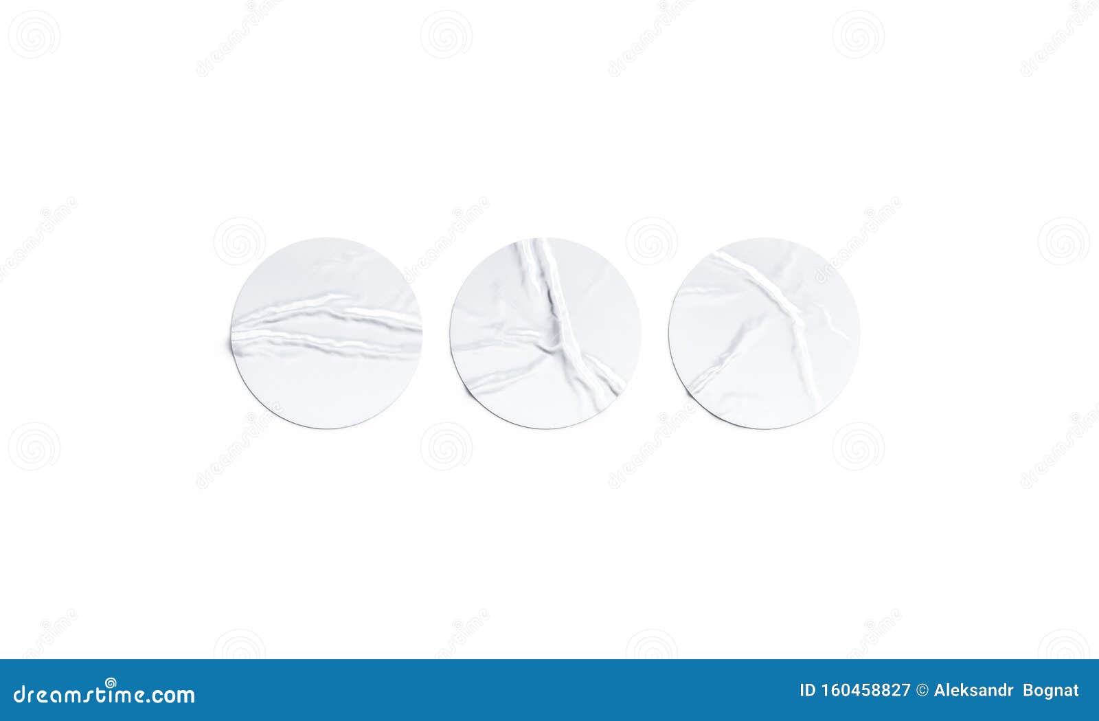 Clear circular adhesive labels