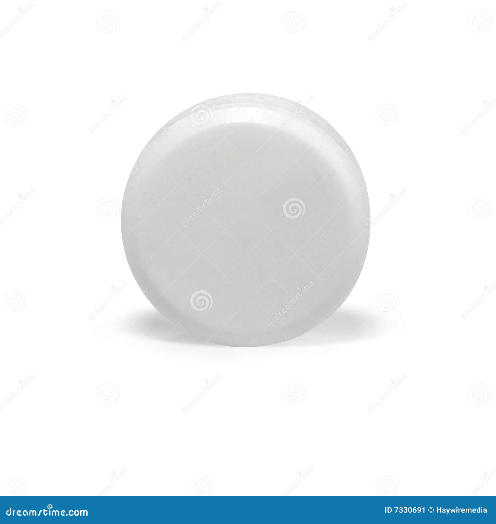 Blank White Round Pill stock image. Image of doctor, medicate 7330691