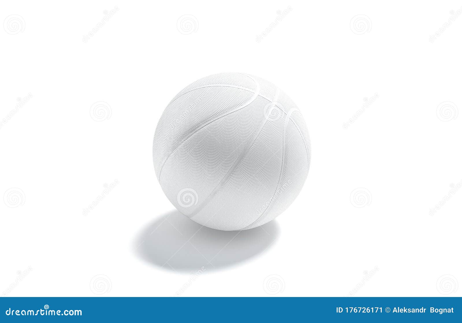 Download Blank White Rubber Basketball Ball Mockup, Side View Stock ...