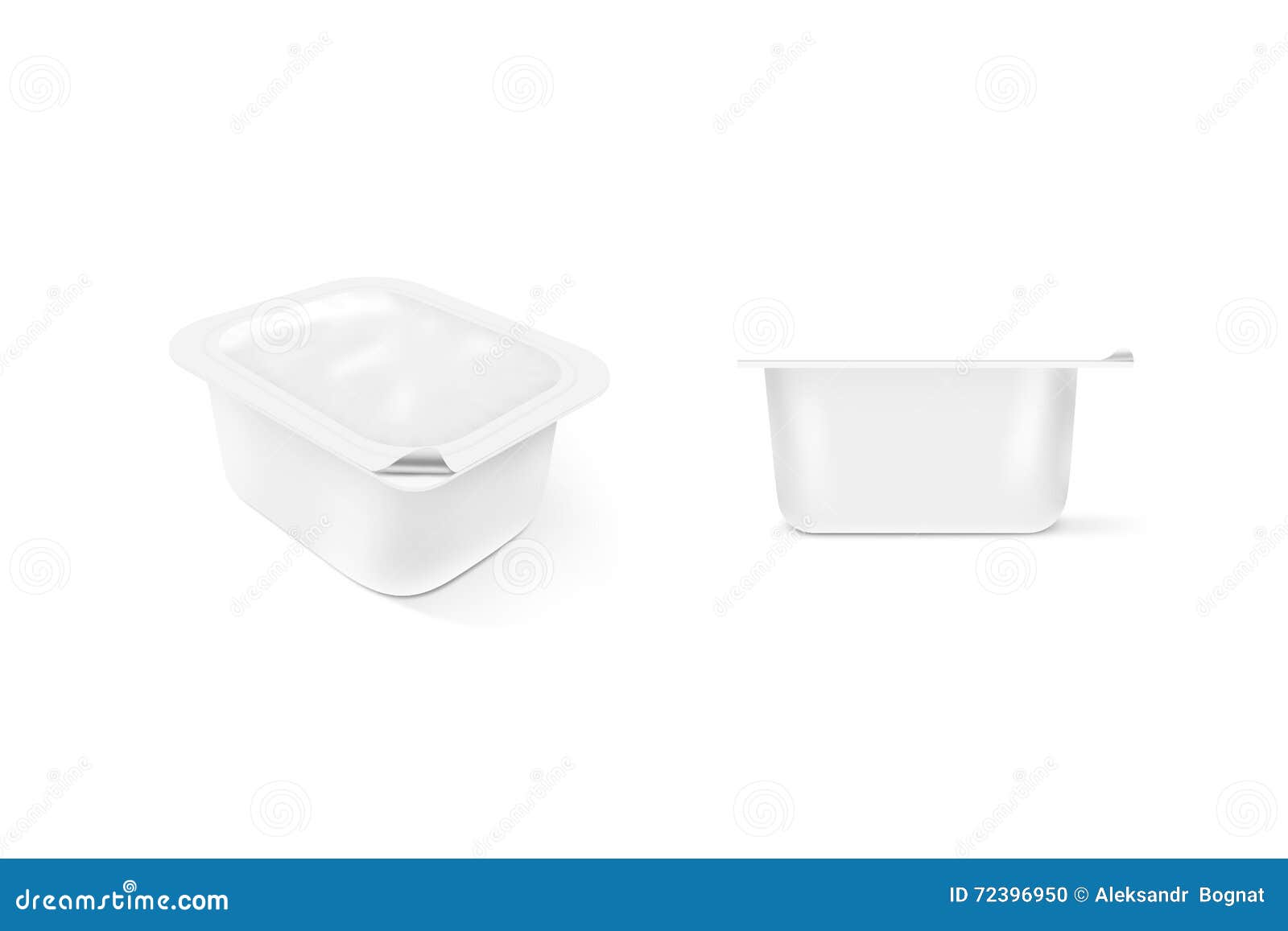 Download Blank White Sauce Plastic Container Mock Up Stand Isolated ...