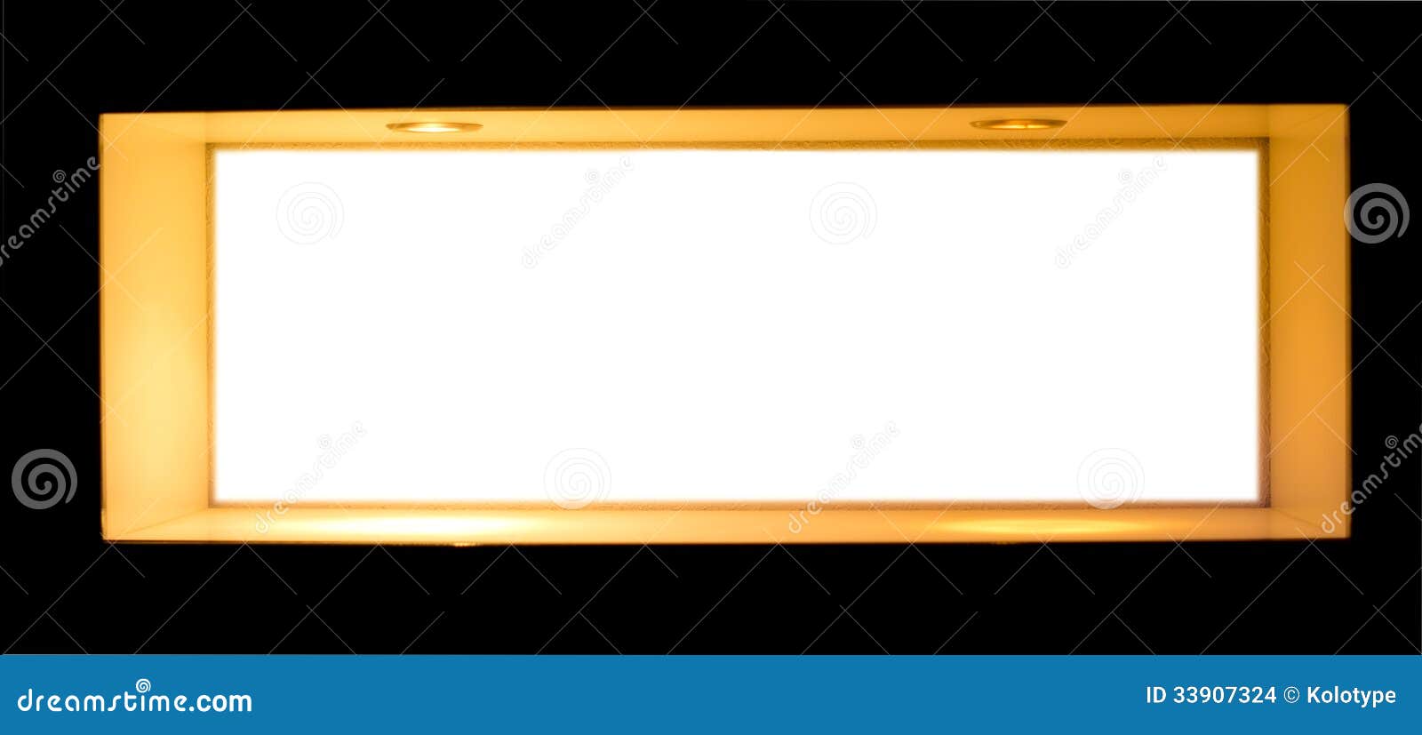 blank white sign in a wooden frame stock images - image