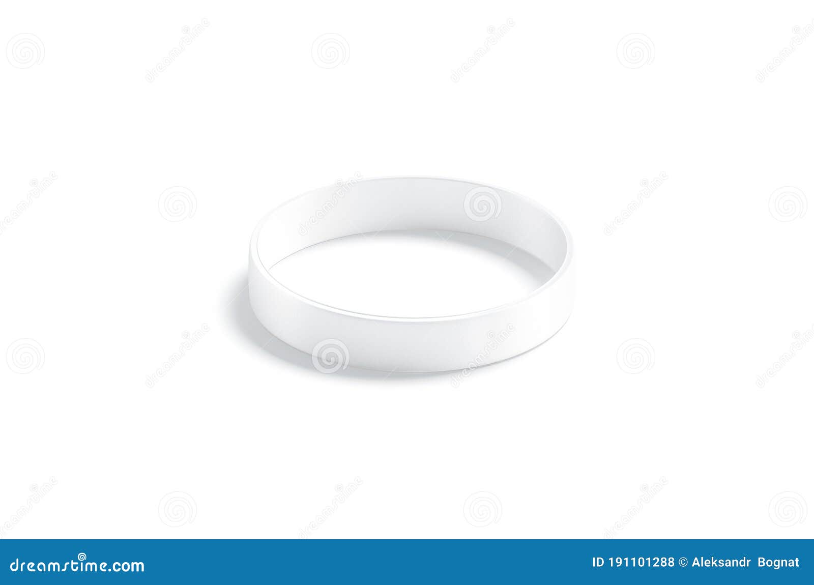 Download Blank White Silicone Wristband Mockup, Side View Stock ...
