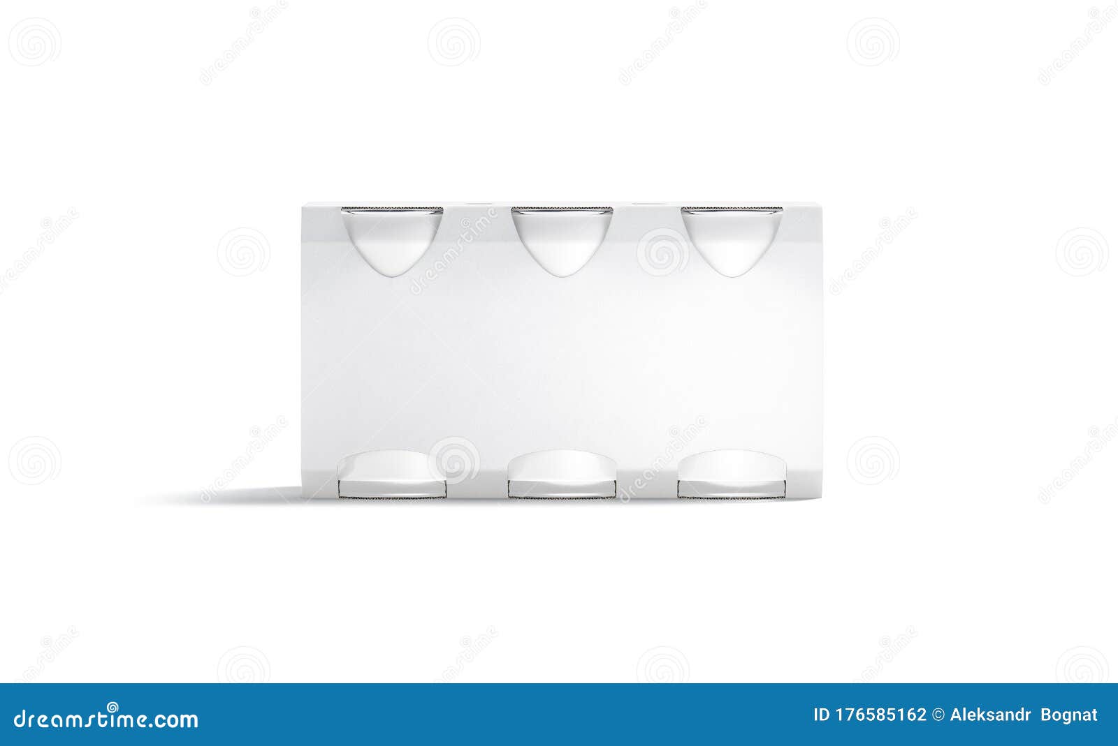 Download Blank White Six Beer Can Cardboard Pack Mockup, Front View Stock Illustration - Illustration of ...