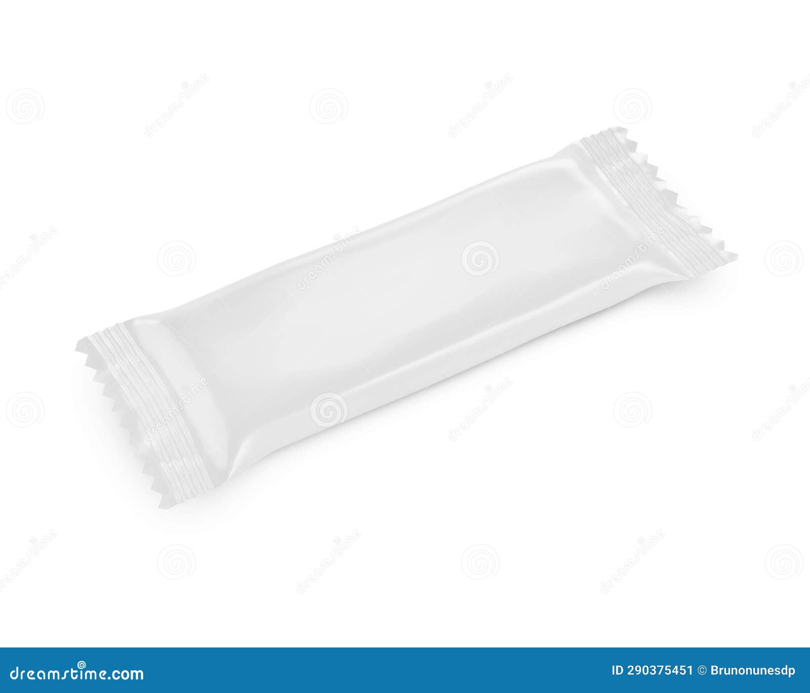 A Blank White Small Snack Pack - Front View Isolated on a White ...