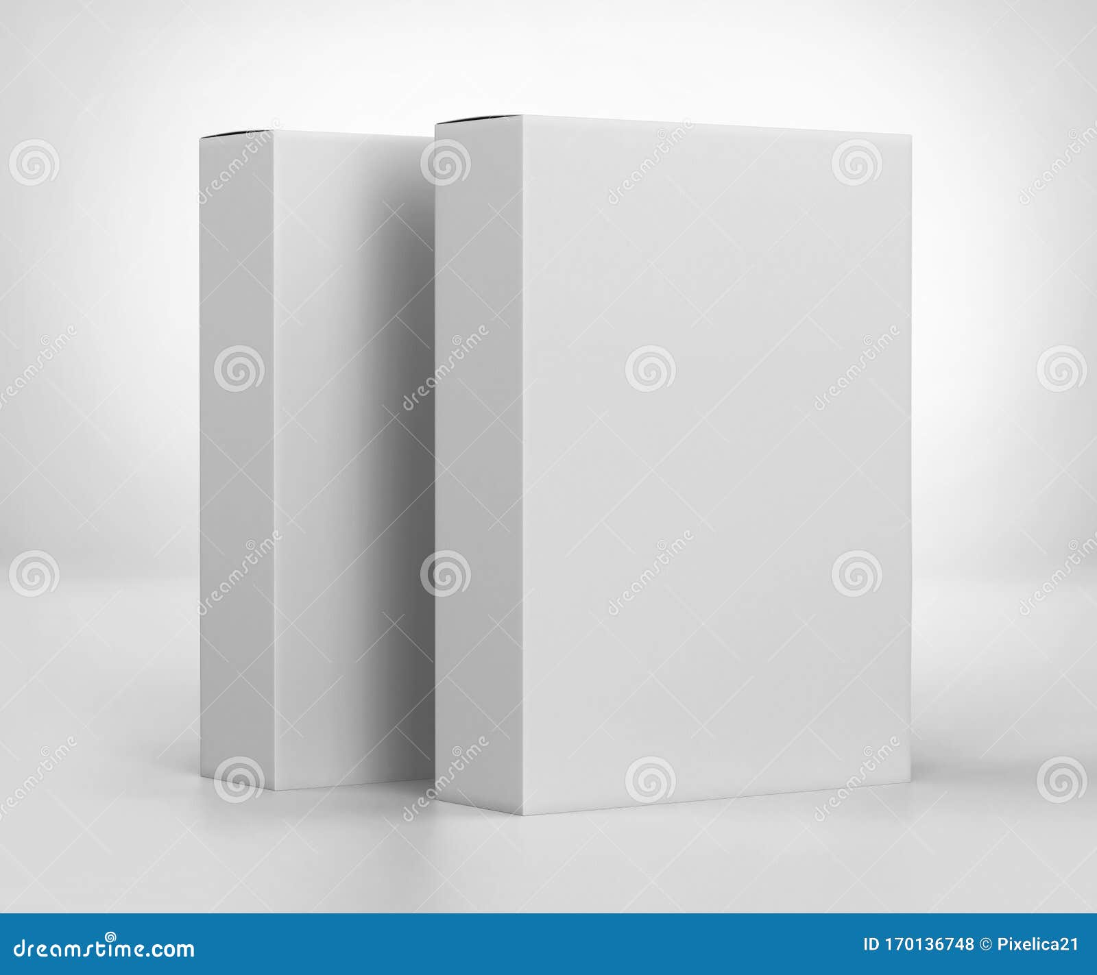 Blank White Software Box Mockup Cardboard Package Box 3d Rendering Isolated On Light Gray Background Stock Illustration Illustration Of Breakfast Food