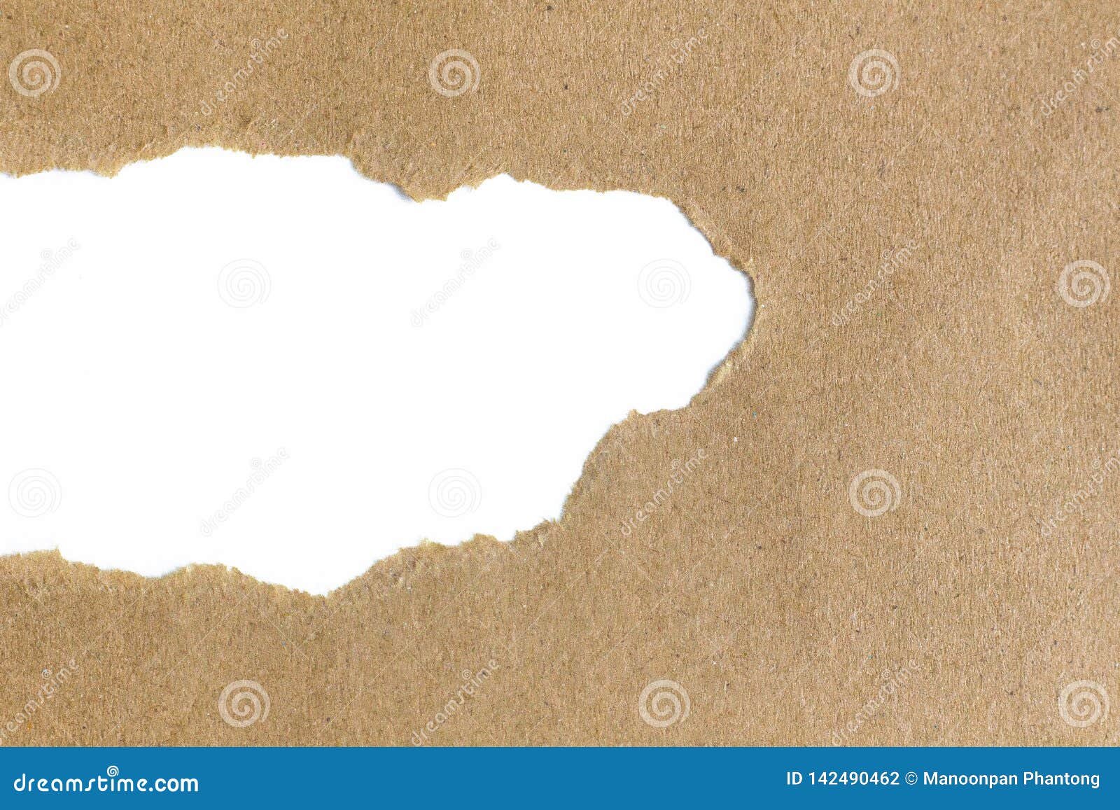 Close Up Large Hole at the Bottom of the Bag, Brown Paper Bag with Damage  Hole on White Background Stock Photo - Image of aged, detail: 193668854