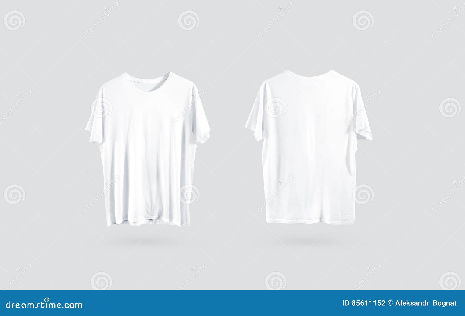 Download Blank White T Shirt Front And Back Side View Design Mockup Stock Illustration Illustration Of Cotton Shop 85611152